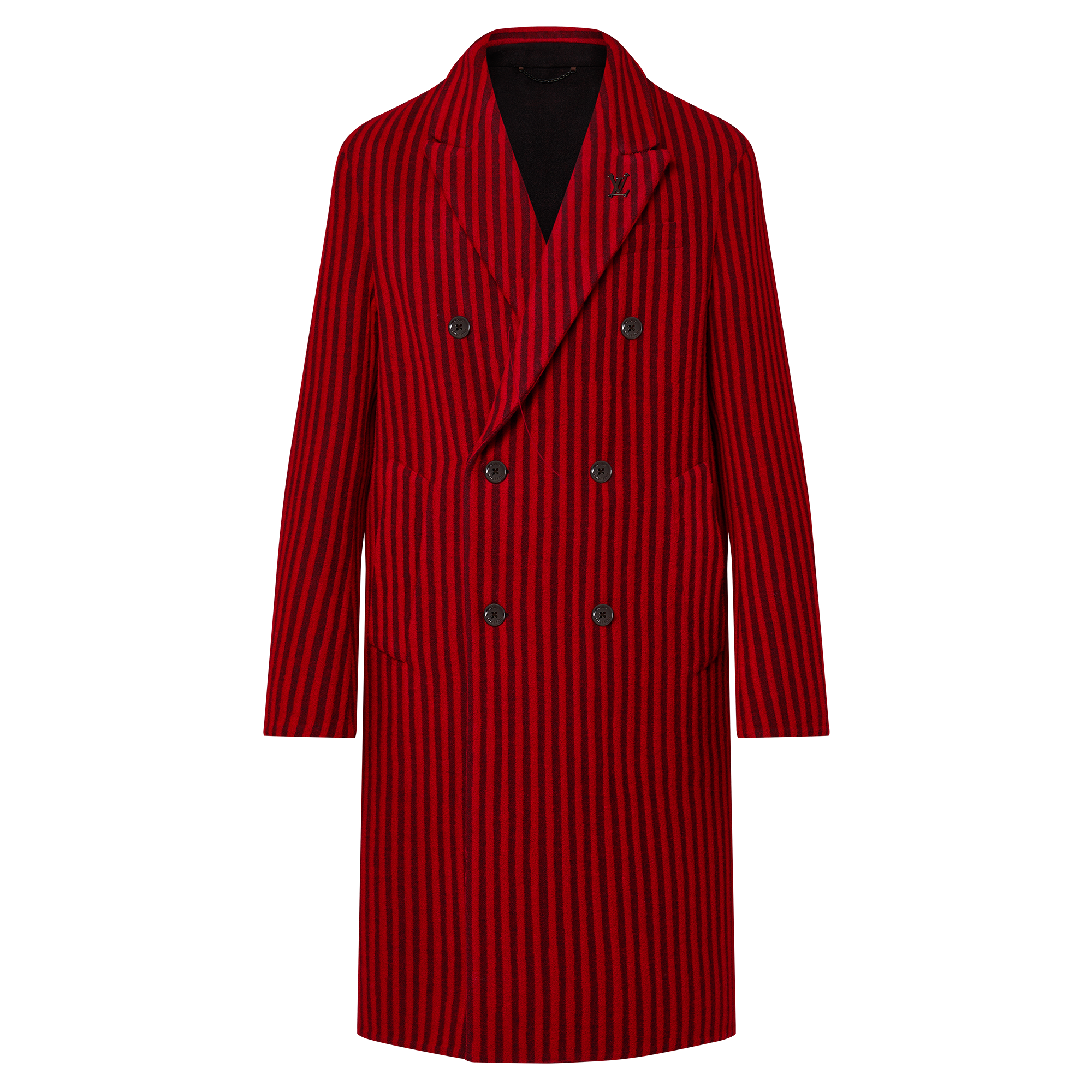  의류 아우터 & 코트 LV x 박서보 (LV x Park Seo-Bo) 더블페이스 울 앤드 실크 블렌드 코트 | 루이비통 공식 온라인 스토어® (크게 보기)