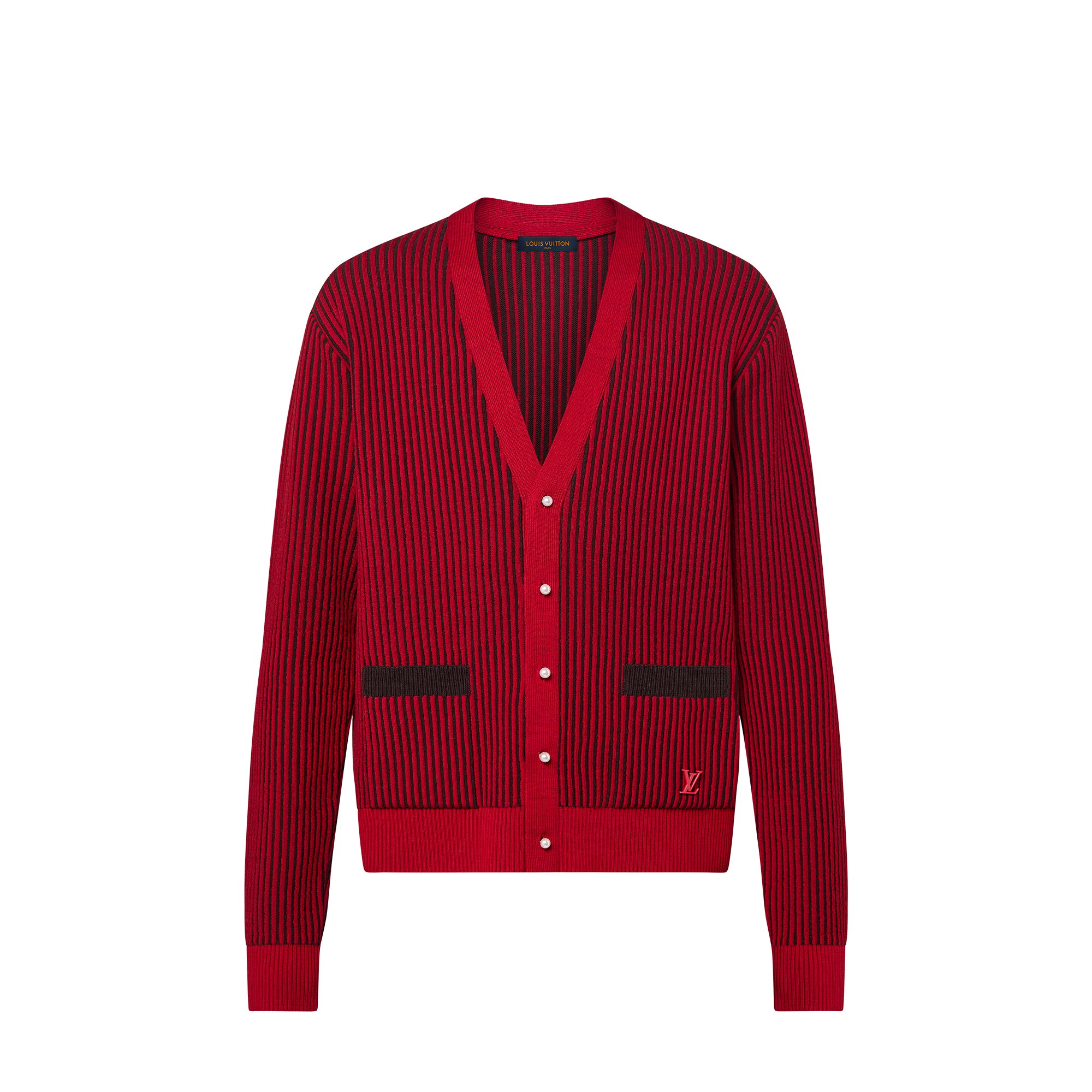  의류 니트 & 스웨트 셔츠 LV x 박서보 (LV x Park Seo-Bo) 울 가디건 | 루이비통 공식 온라인 스토어® (크게 보기)