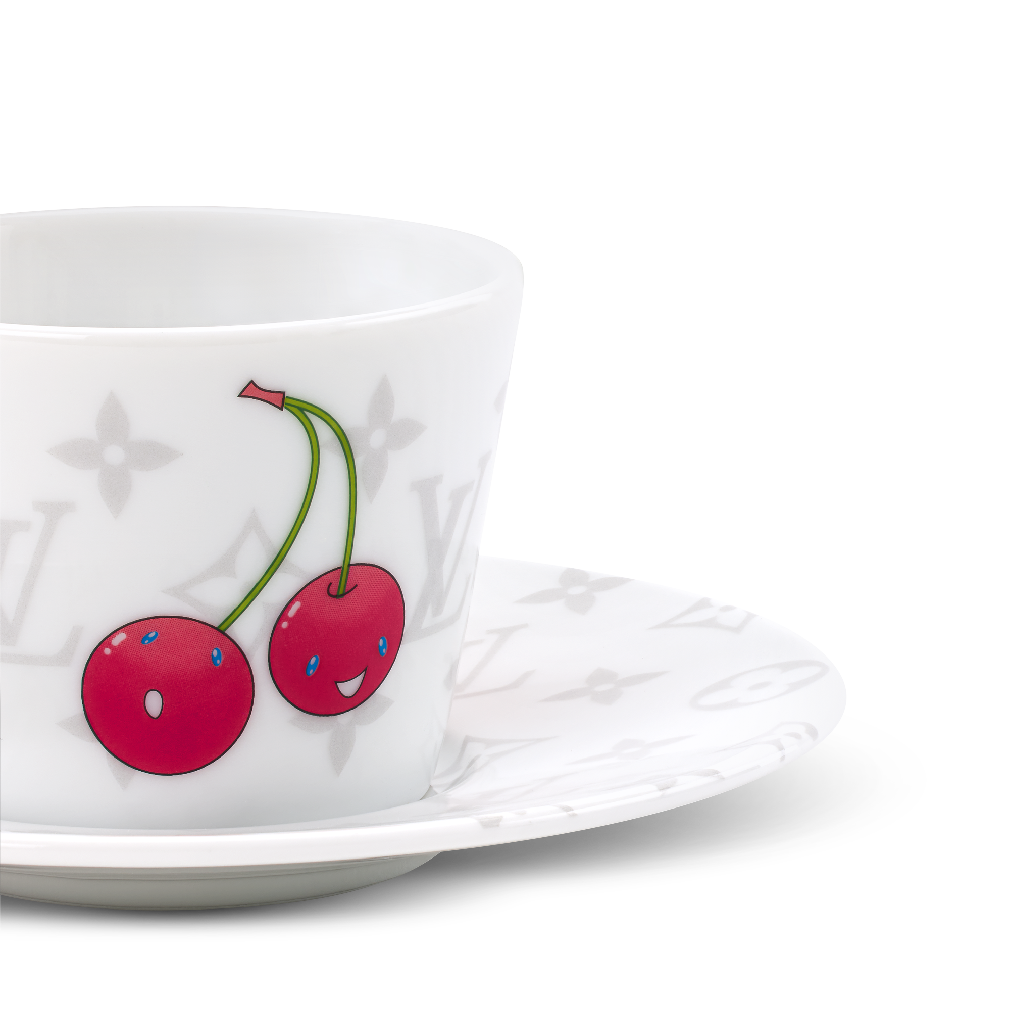 Monogram Cerises 홈 & 아트 오브 다이닝 아트 오브 다이닝 LV x TM 커피 컵 앤드 소서 2개 세트 | 루이비통 공식 온라인 스토어® (크게 보기)