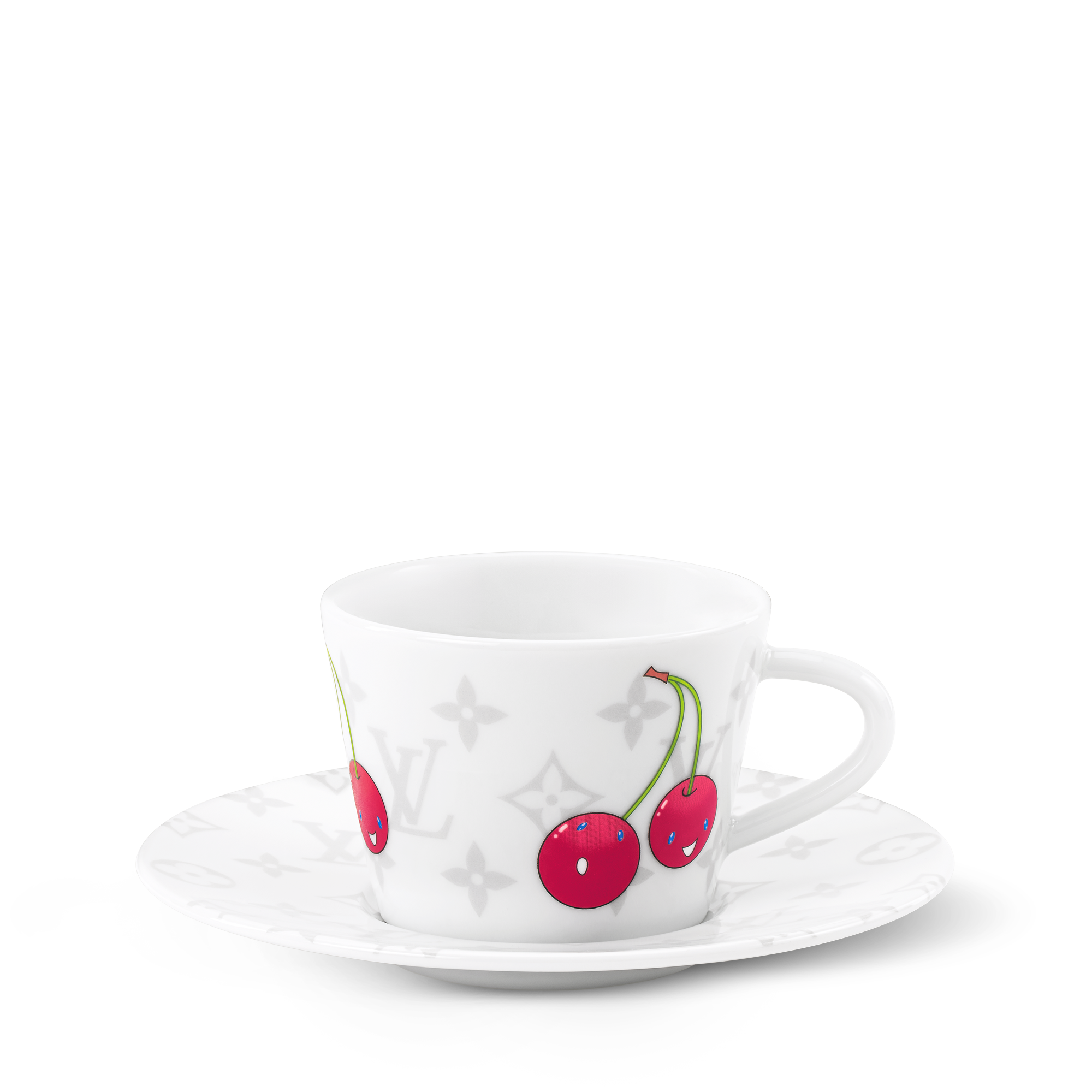 Monogram Cerises 홈 & 아트 오브 다이닝 아트 오브 다이닝 LV x TM 커피 컵 앤드 소서 2개 세트 | 루이비통 공식 온라인 스토어® (크게 보기)