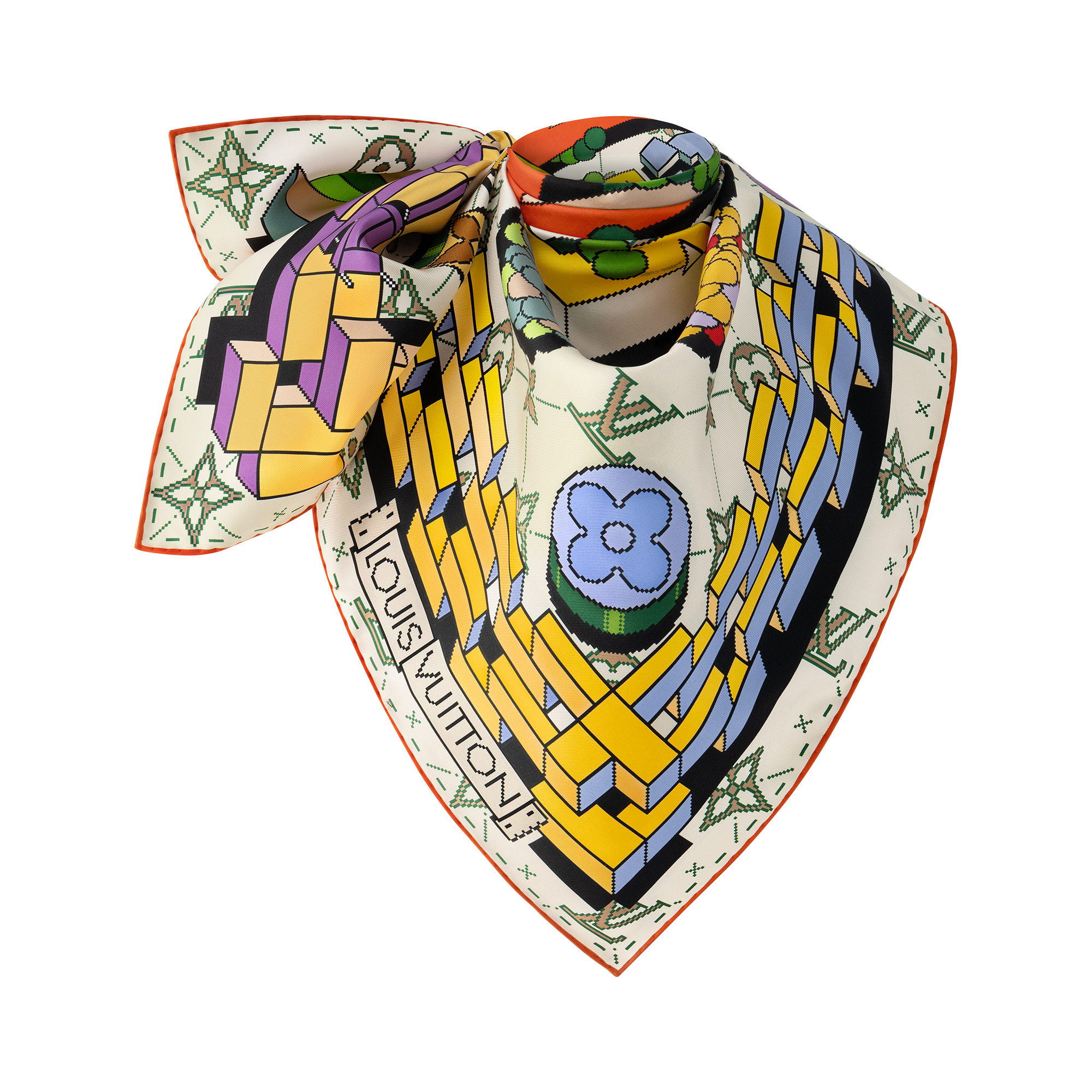 S00 액세서리 실크 스퀘어 & 방도 메이즈 오브 프레셔스 스퀘어 90 | 루이비통 공식 온라인 스토어® (크게 보기)