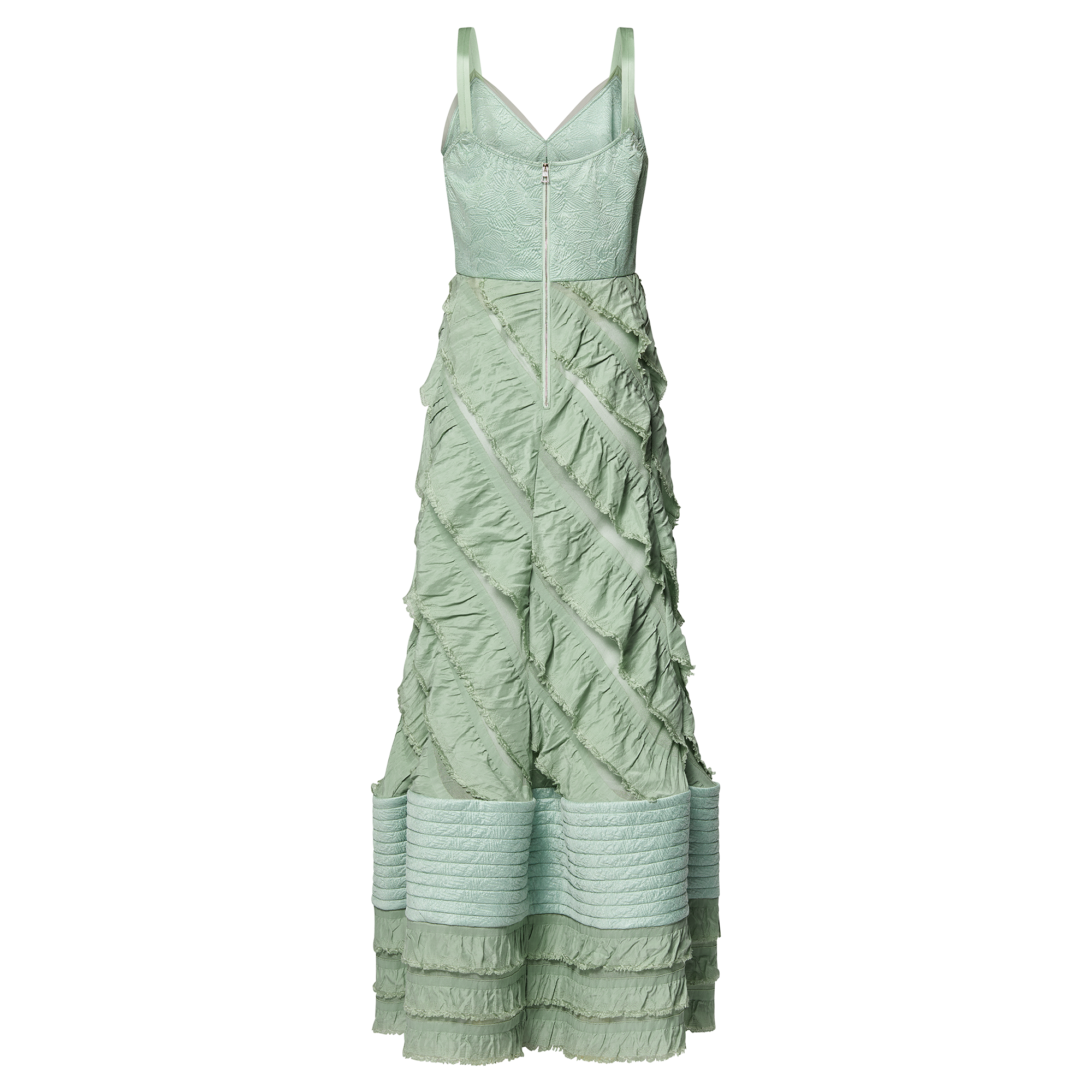  의류 드레스 머메이드 헴 플라운스 가운 | 루이비통 공식 온라인 스토어® (크게 보기)