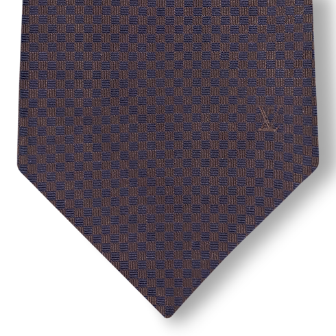 S00 액세서리 타이 & 포켓 스퀘어 마이크로 다미에 타이 | 루이비통 공식 온라인 스토어® (크게 보기)