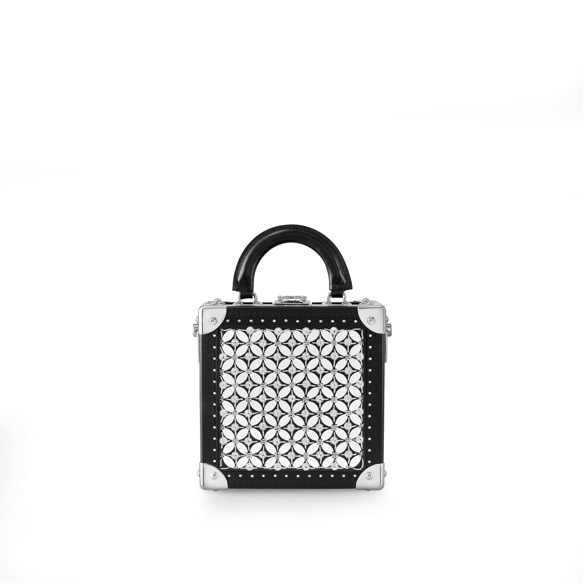 하이엔드 가죽 하드 사이드 시즈널 미니 스퀘어 트렁크 LV 플라워 | 루이비통 공식 온라인 스토어® (크게 보기)