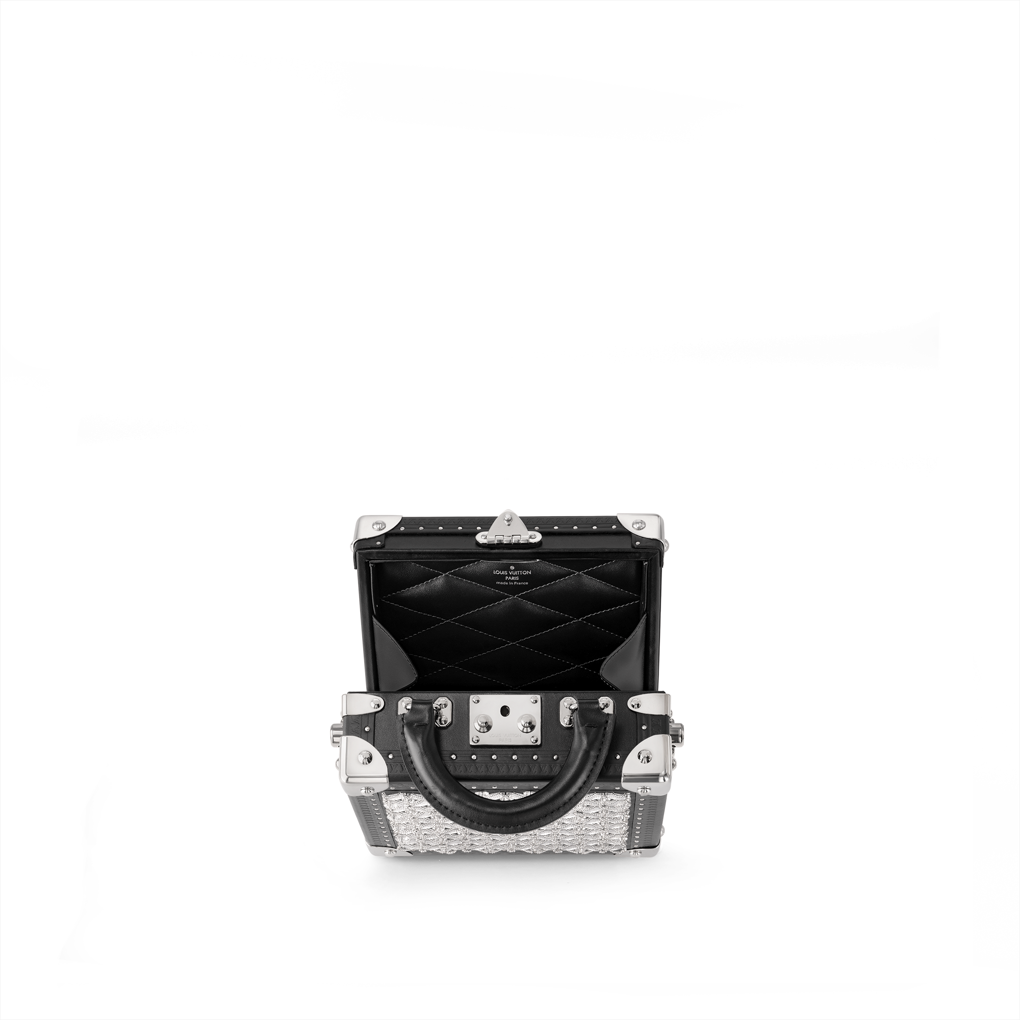 하이엔드 가죽 하드 사이드 시즈널 미니 스퀘어 트렁크 LV 플라워 | 루이비통 공식 온라인 스토어® (크게 보기)