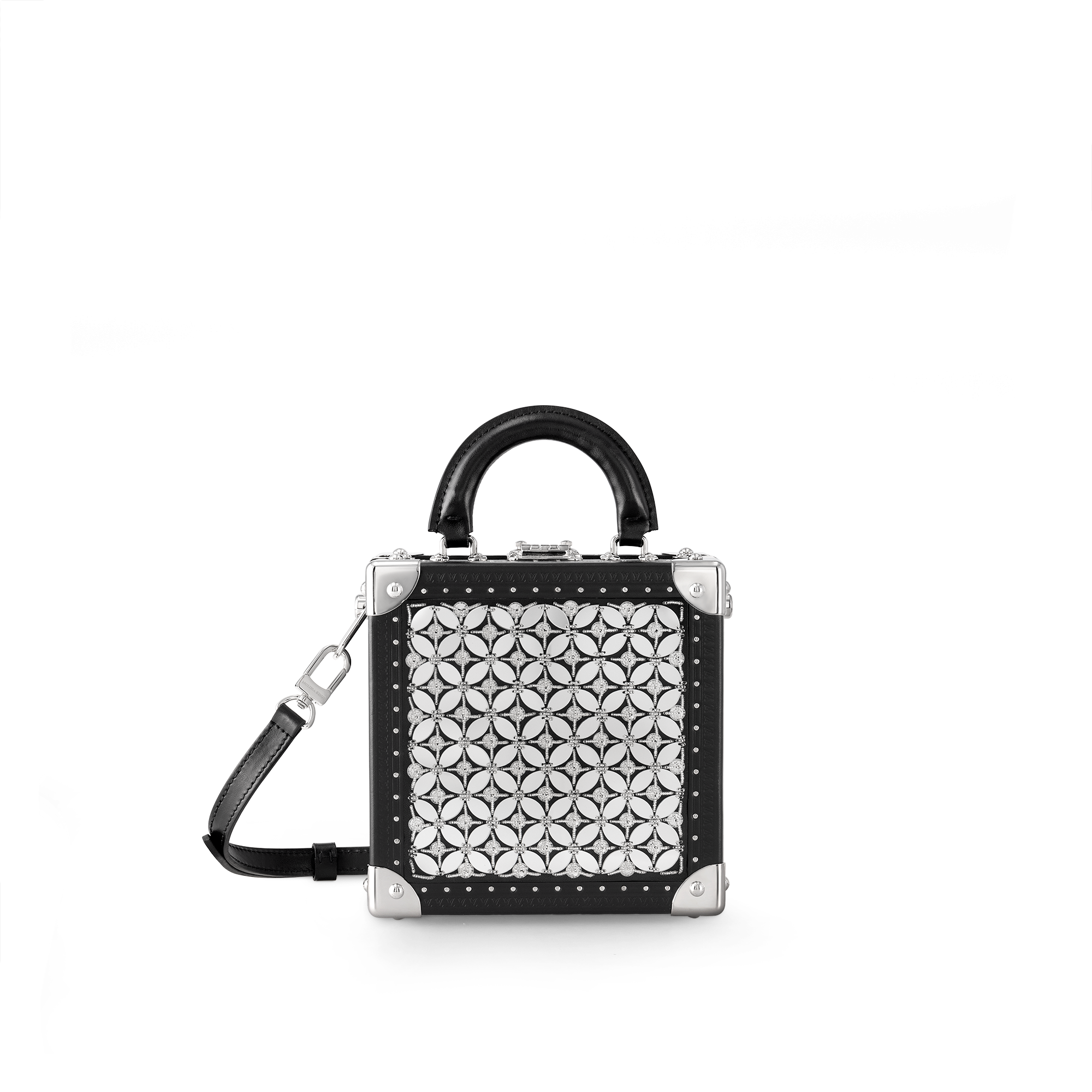 하이엔드 가죽 하드 사이드 시즈널 미니 스퀘어 트렁크 LV 플라워 | 루이비통 공식 온라인 스토어® (크게 보기)