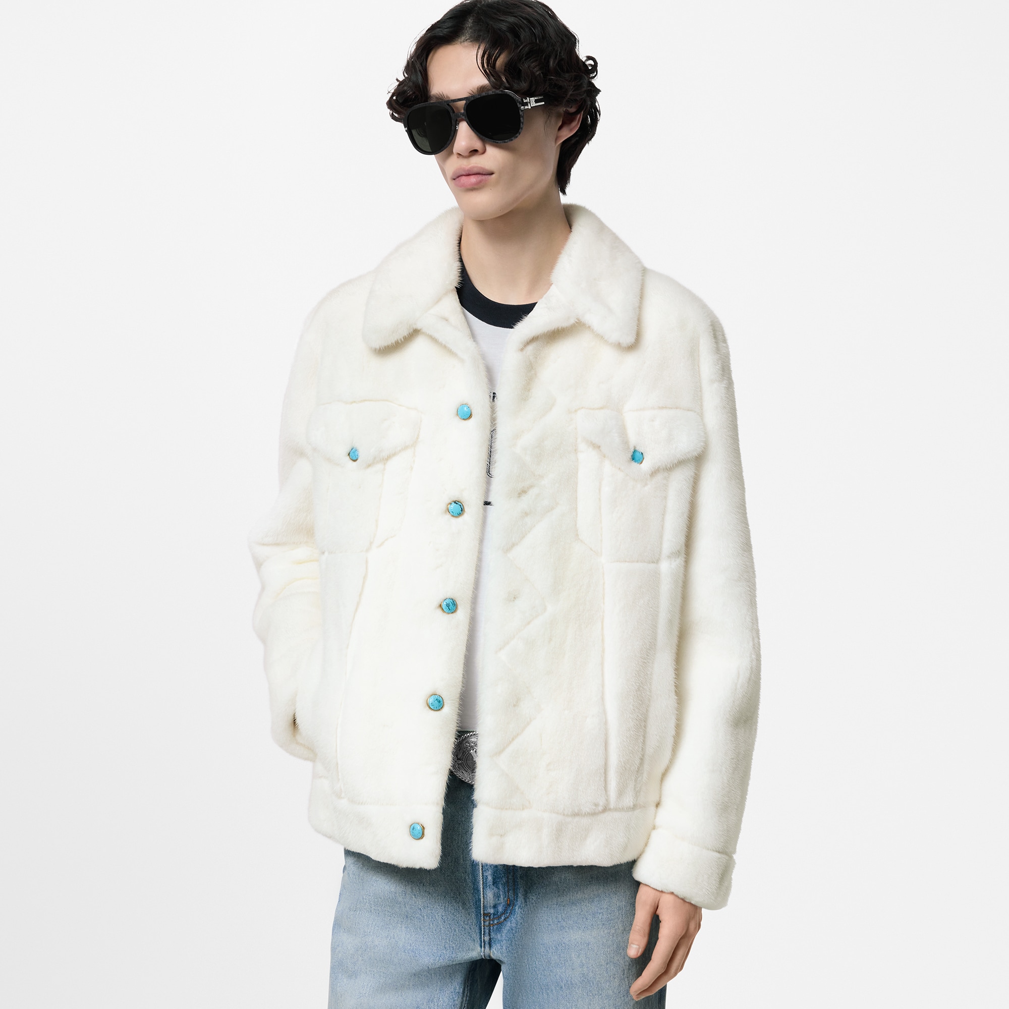  의류 아우터 & 코트 밍크 트러커 재킷 | 루이비통 공식 온라인 스토어® (크게 보기)