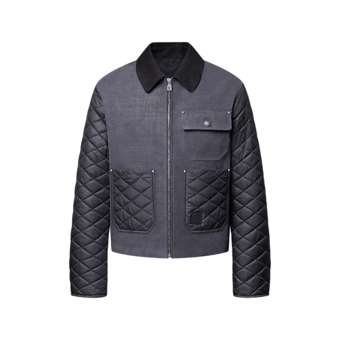 의류 아우터 & 코트 믹스 레더 워크웨어 블루종 | 루이비통 공식 온라인 스토어® (크게 보기)