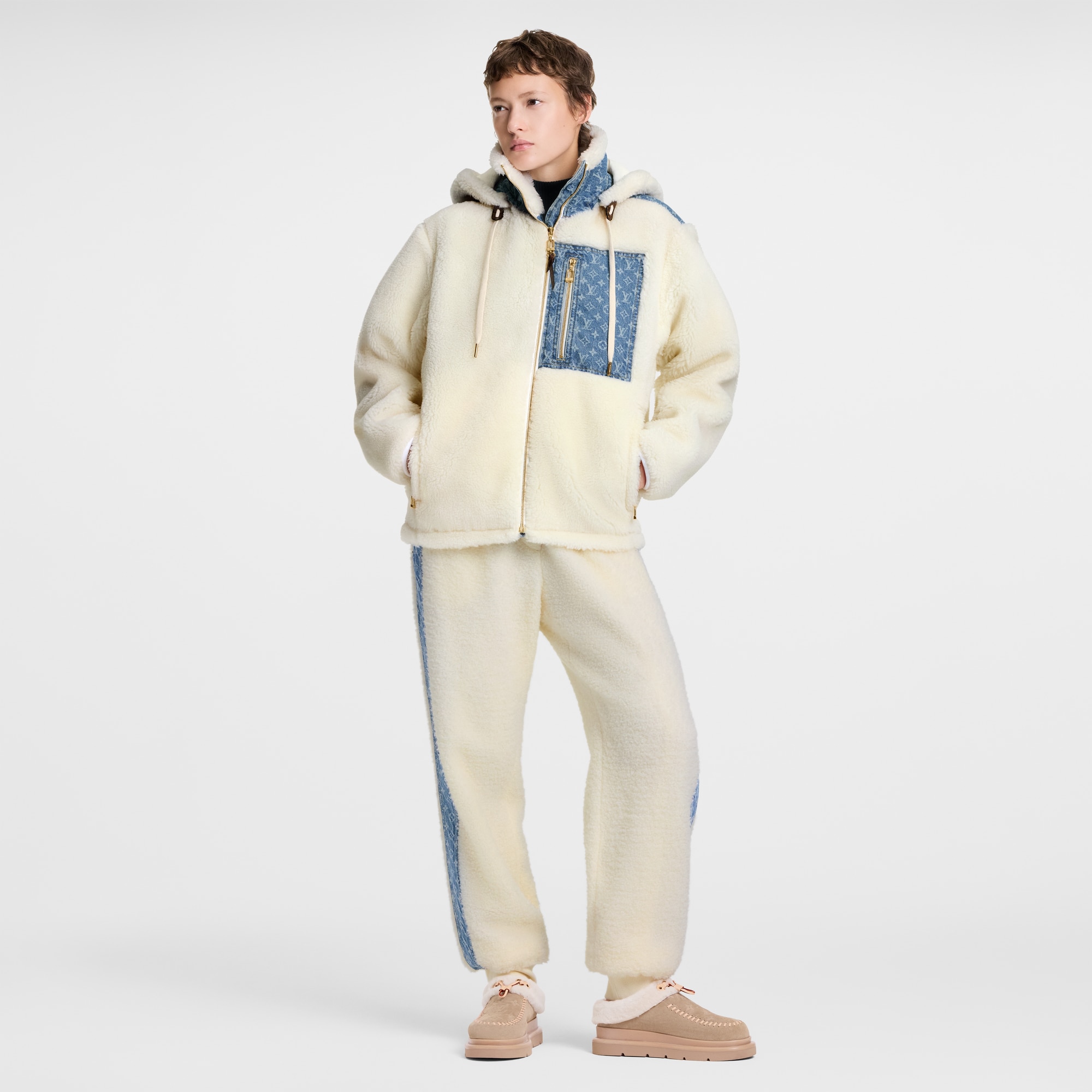  의류 코트 & 재킷 모노그램 액센트 플리스 재킷 | 루이비통 공식 온라인 스토어® (크게 보기)