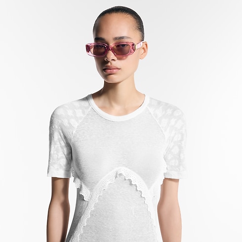 의류 드레스 모노그램 액센트 자카드 드레스 | 루이비통 공식 온라인 스토어® (크게 보기)