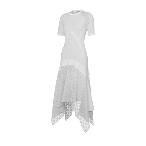 의류 드레스 모노그램 액센트 자카드 드레스 | 루이비통 공식 온라인 스토어® (크게 보기)