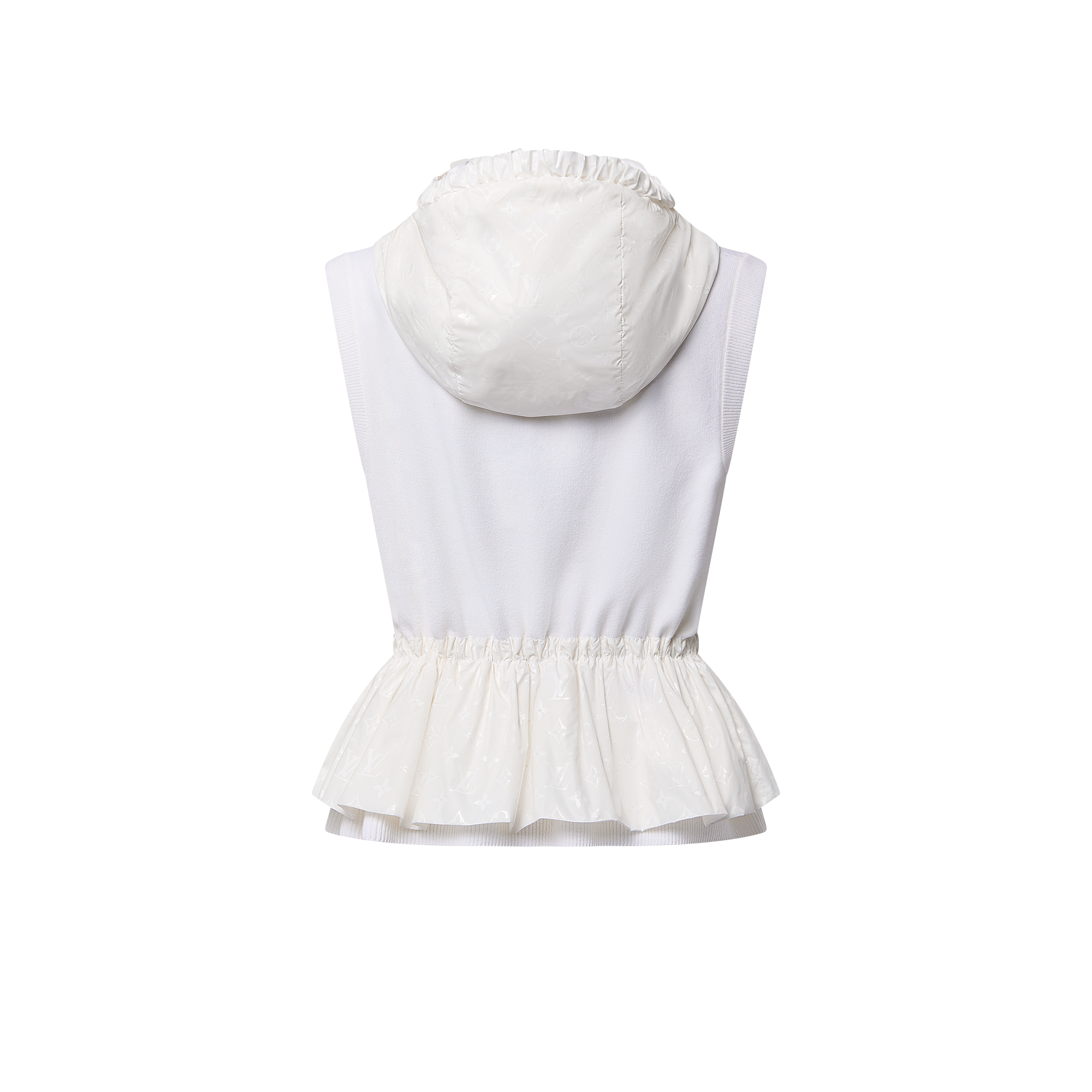  의류 티셔츠 & 블라우스 모노그램 액센트 페플럼 질레 | 루이비통 공식 온라인 스토어® (크게 보기)