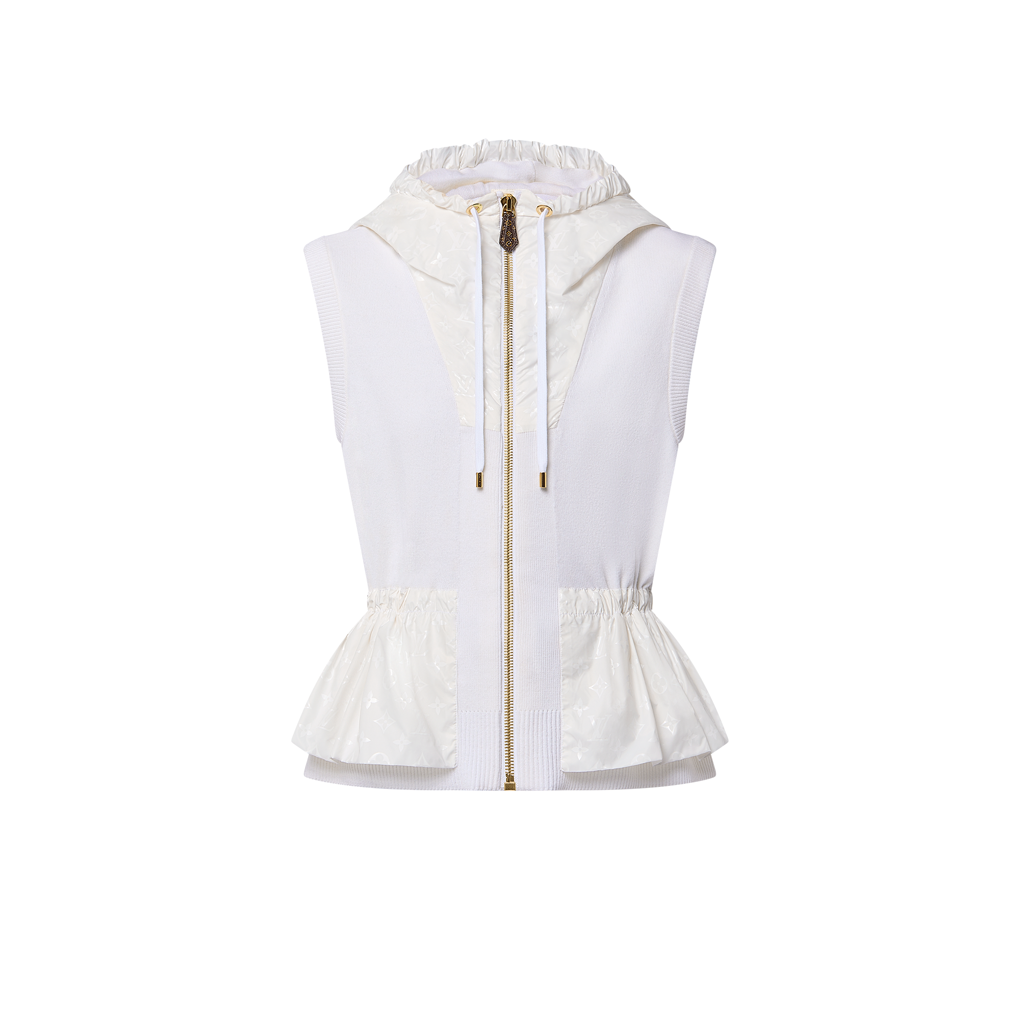  의류 티셔츠 & 블라우스 모노그램 액센트 페플럼 질레 | 루이비통 공식 온라인 스토어® (크게 보기)