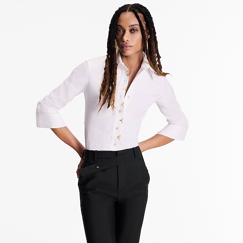 의류 티셔츠 & 블라우스 모노그램 액센트 셔츠 | 루이비통 공식 온라인 스토어® (크게 보기)