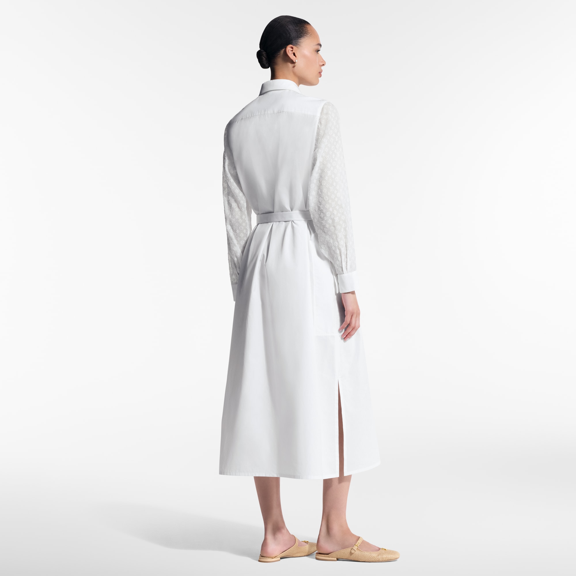  의류 드레스 모노그램 액센트 셔츠 드레스 | 루이비통 공식 온라인 스토어® (크게 보기)