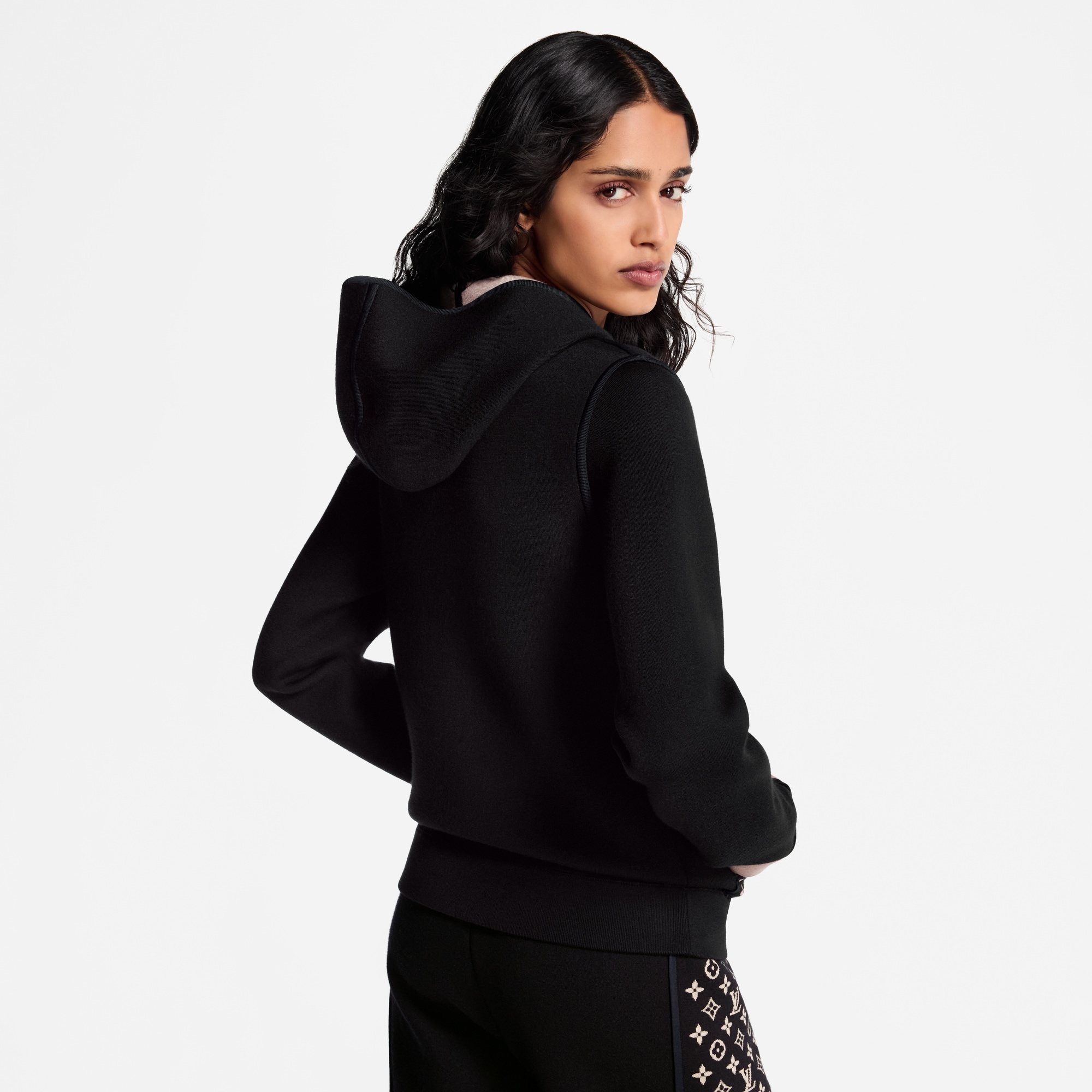  의류 니트웨어 모노그램 액센트 집업 후디 | 루이비통 공식 온라인 스토어® (크게 보기)