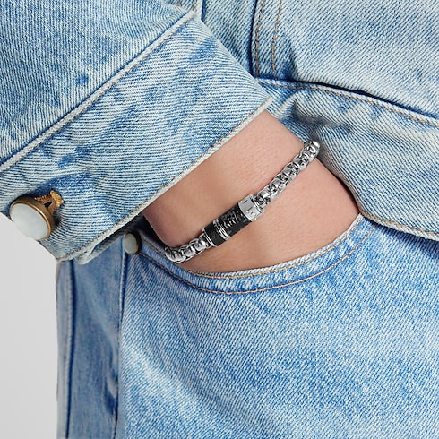 S00 패션 주얼리 팔찌 모노그램 체인 (Monogram Chain) 팔찌 | 루이비통 공식 온라인 스토어® (크게 보기)