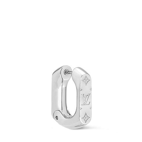 S00 패션 주얼리 귀걸이 모노그램 체인 (Monogram Chain) 후프 귀걸이 | 루이비통 공식 온라인 스토어® (크게 보기)