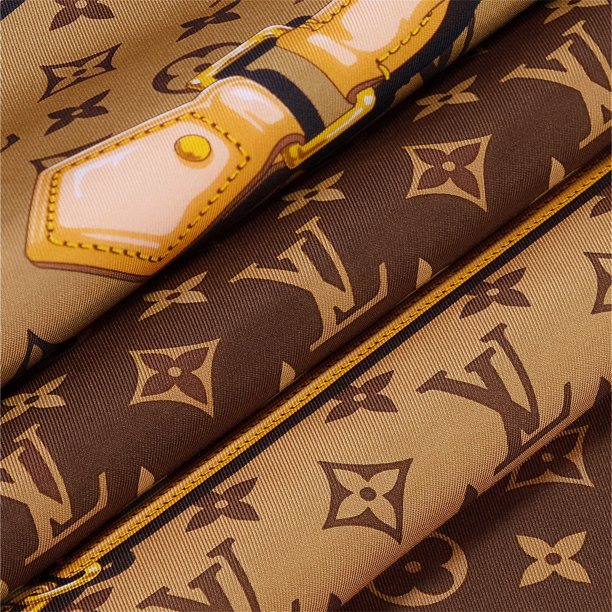 S00 액세서리 실크 스퀘어 & 방도 모노그램 컨피덴셜 스퀘어 90 | 루이비통 공식 온라인 스토어® (크게 보기)