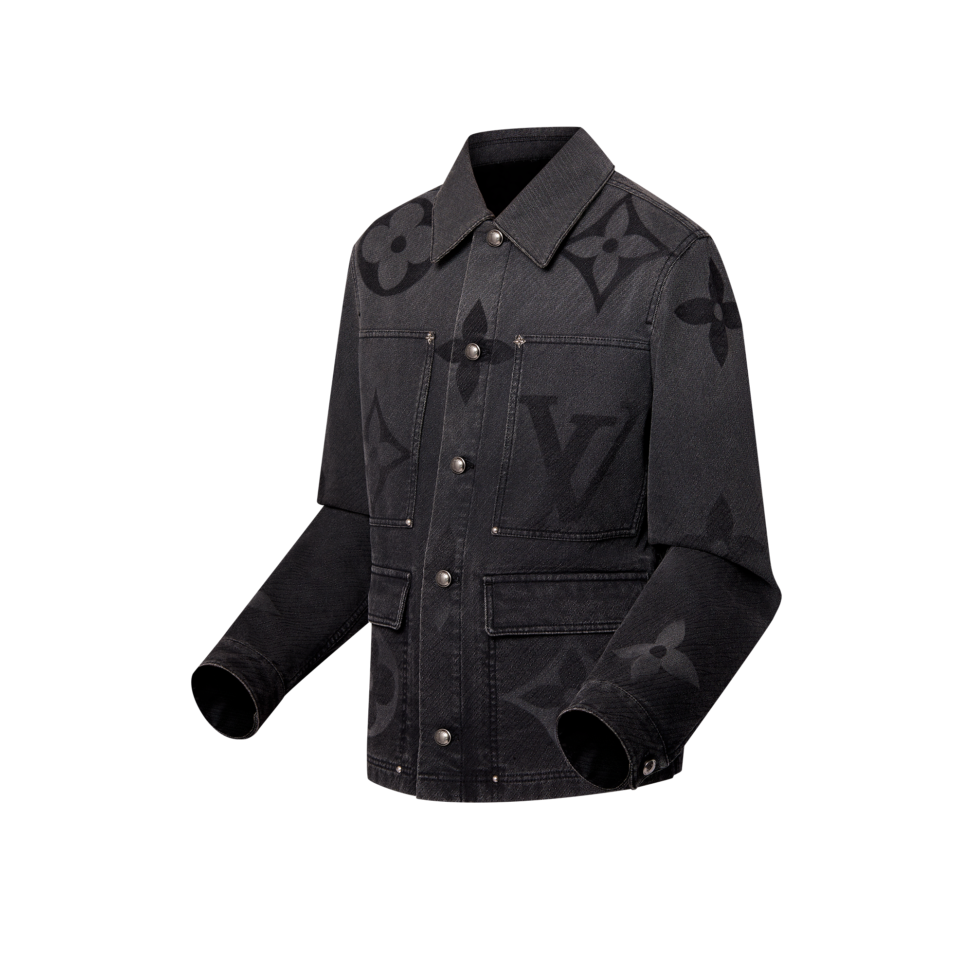  의류 아우터 & 코트 모노그램 데님 블루종 | 루이비통 공식 온라인 스토어® (크게 보기)