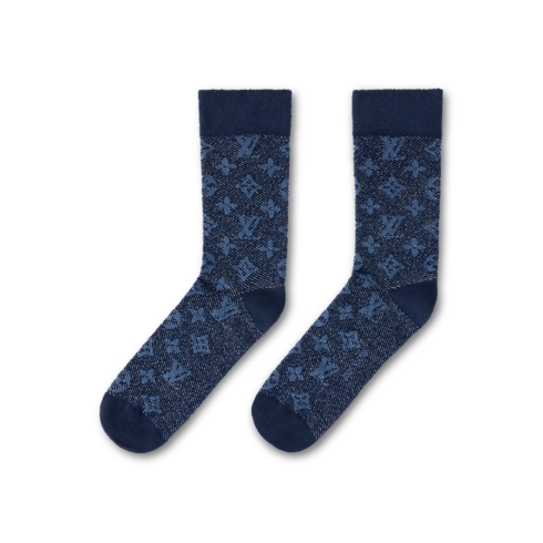 S00 액세서리 모자, 비니 & 장갑 모노그램 데님 아이콘 (Monogram Denim Icon) 삭스 | 루이비통 공식 온라인 스토어® (크게 보기)