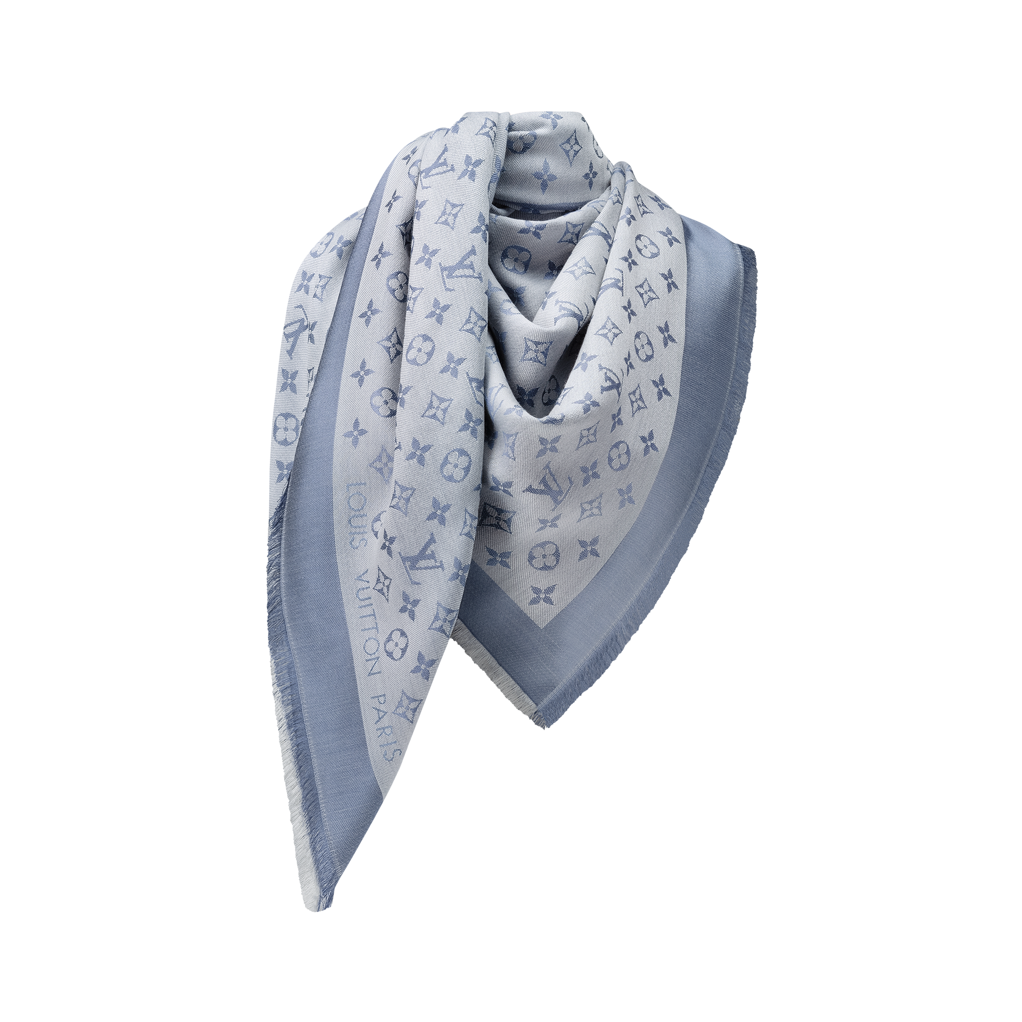 S00 액세서리 숄 & 스툴 모노그램 데님 숄 | 루이비통 공식 온라인 스토어® (크게 보기)