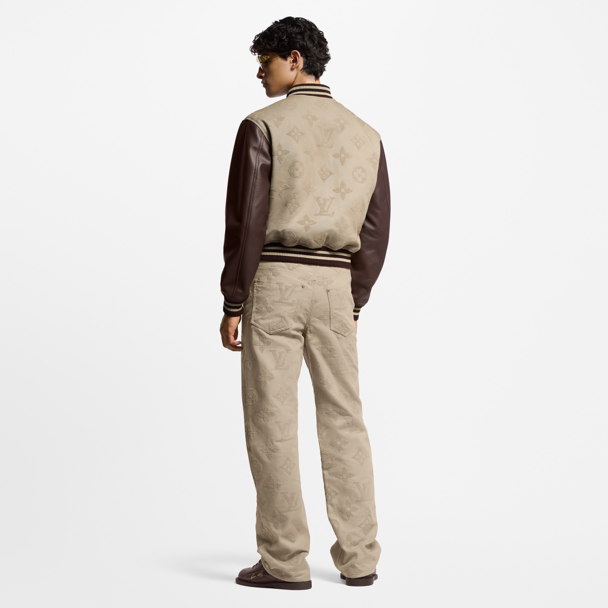  의류 아우터 & 코트 모노그램 엠브로이더드 바시티 블루종 | 루이비통 공식 온라인 스토어® (크게 보기)