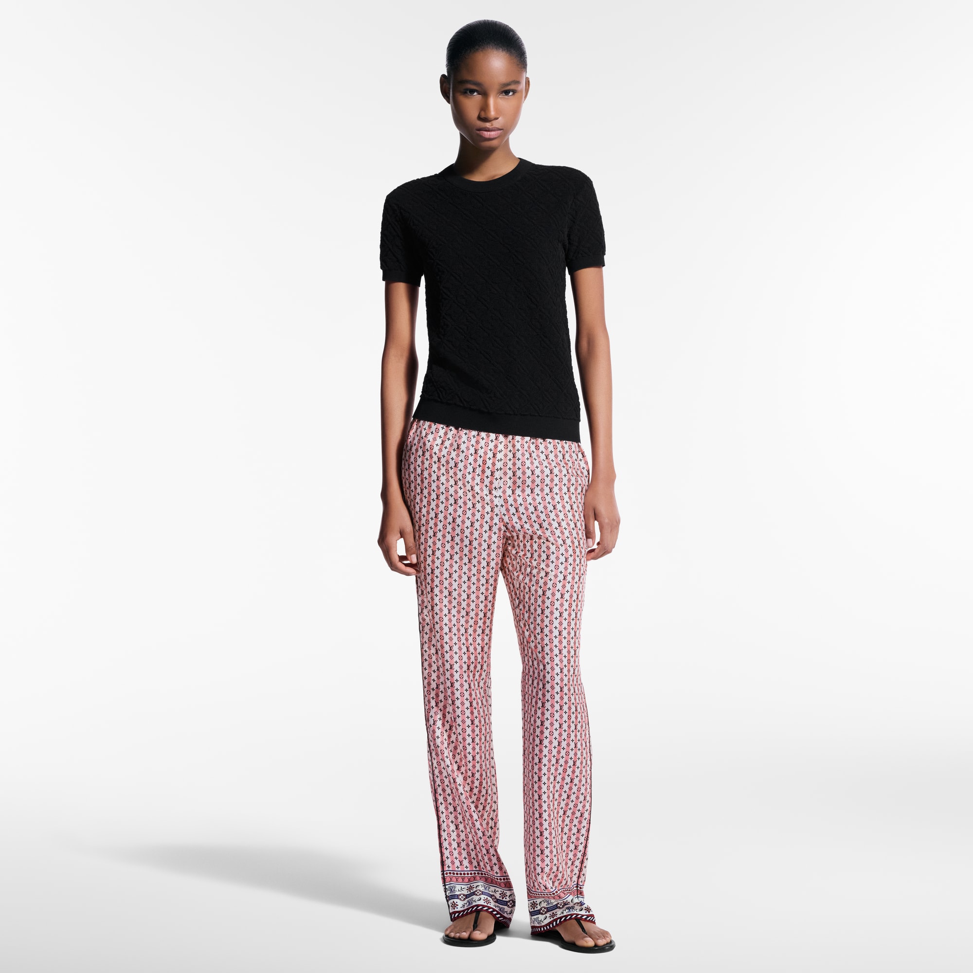  의류 티셔츠 & 블라우스 모노그램 플라워 타월링 톱 | 루이비통 공식 온라인 스토어® (크게 보기)