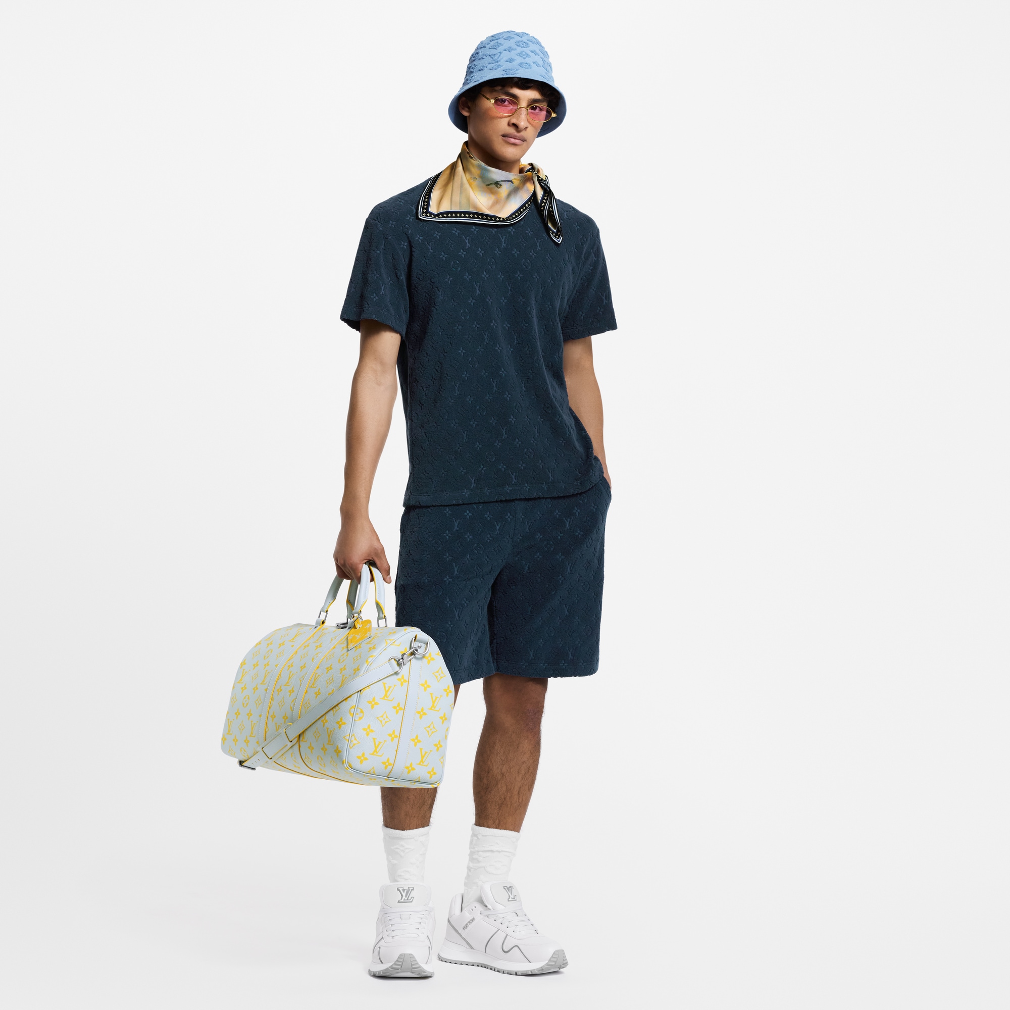  의류 의류 전체 보기 모노그램 프렌치 테리 쇼츠 | 루이비통 공식 온라인 스토어® (크게 보기)