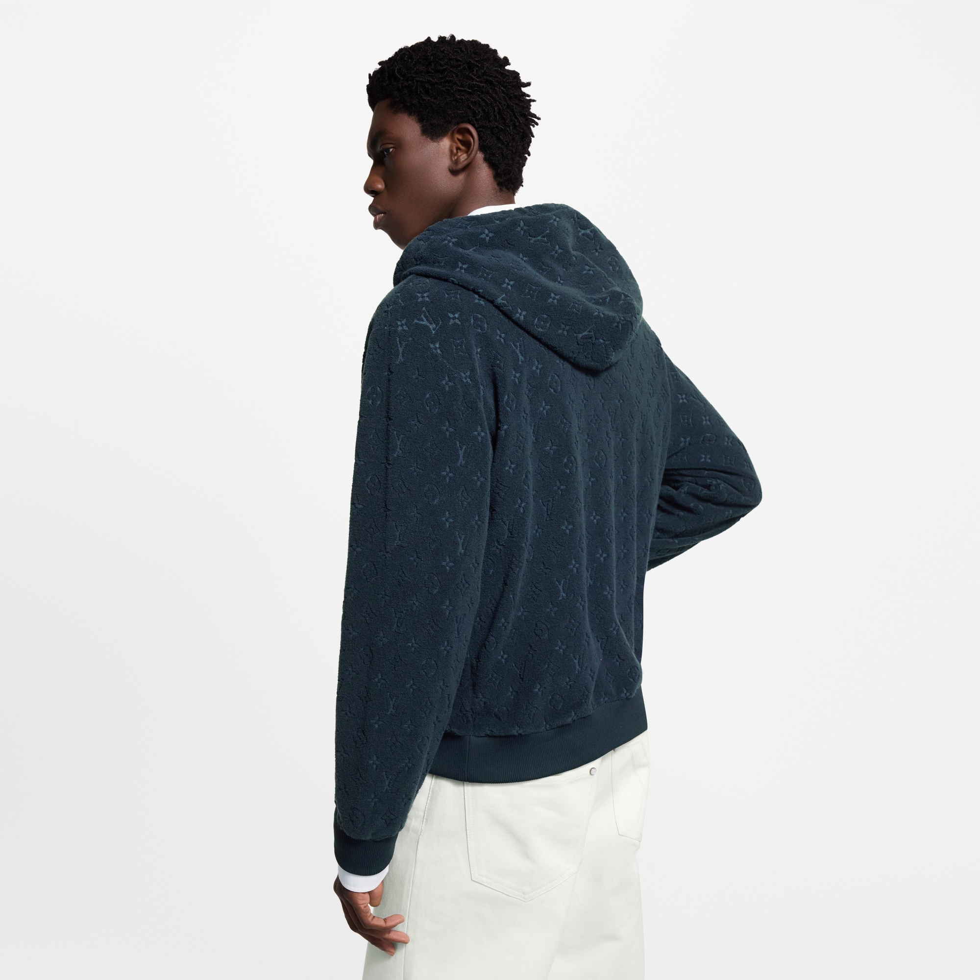  의류 의류 전체 보기 모노그램 프렌치 테리 집스루 후디 | 루이비통 공식 온라인 스토어® (크게 보기)