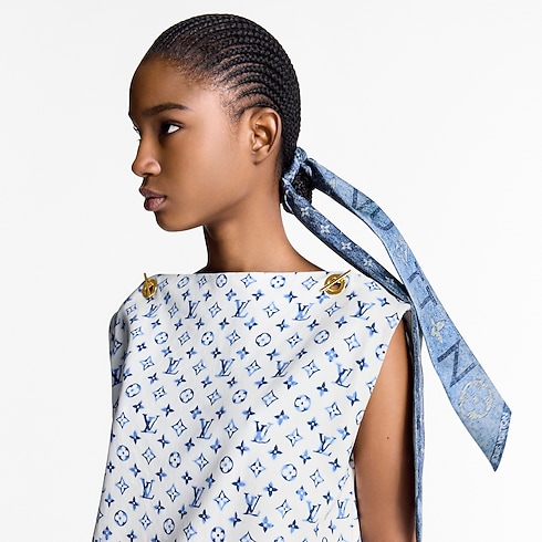 S00 액세서리 실크 스퀘어 & 방도 모노그램 인피니티 데님 BB 방도 | 루이비통 공식 온라인 스토어® (크게 보기)