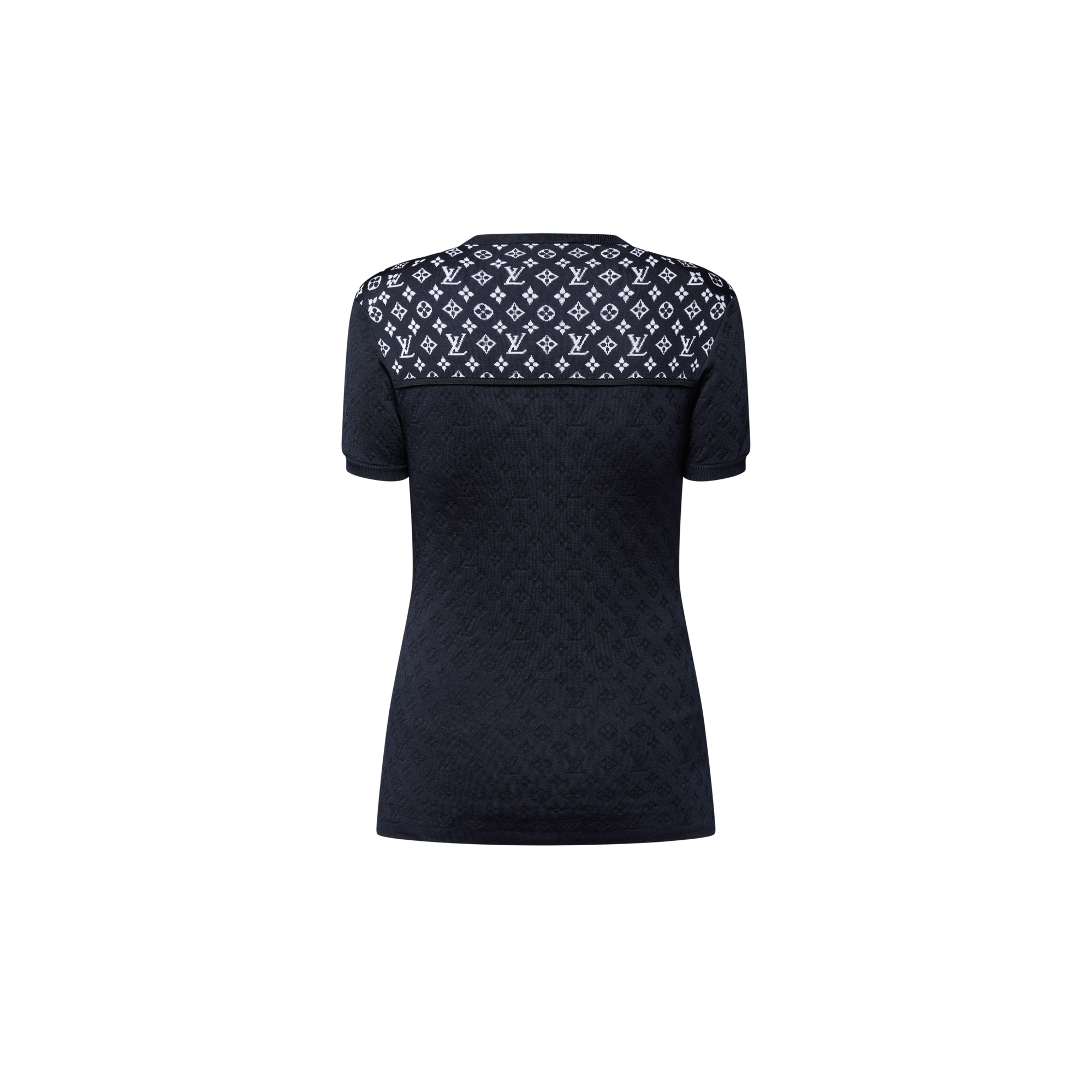  의류 티셔츠 & 블라우스 모노그램 자카드 니트 톱 | 루이비통 공식 온라인 스토어® (크게 보기)