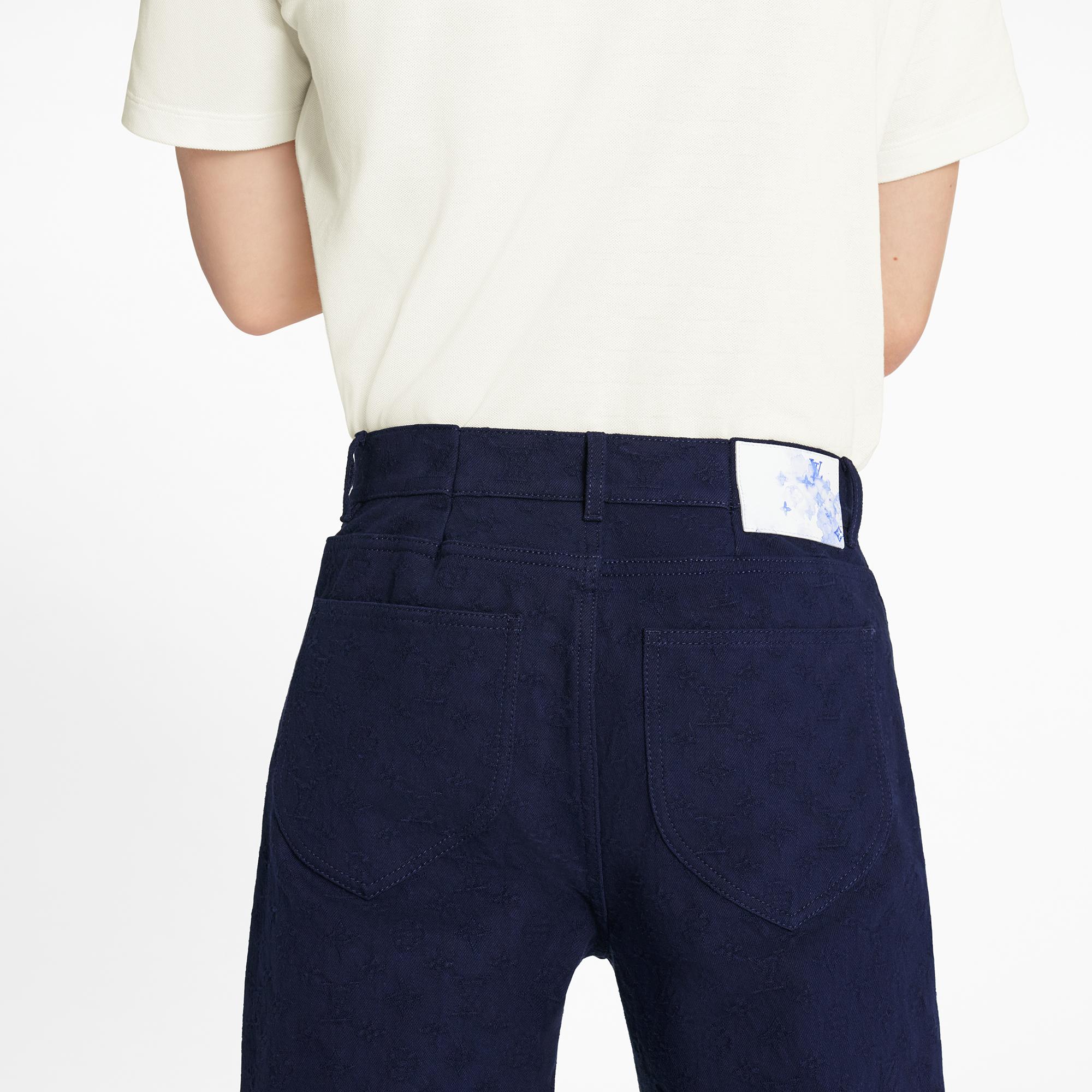  Discontinued Product Obs 3 모노그램 레귤러 데님 팬츠 | 루이비통 공식 온라인 스토어® (크게 보기)