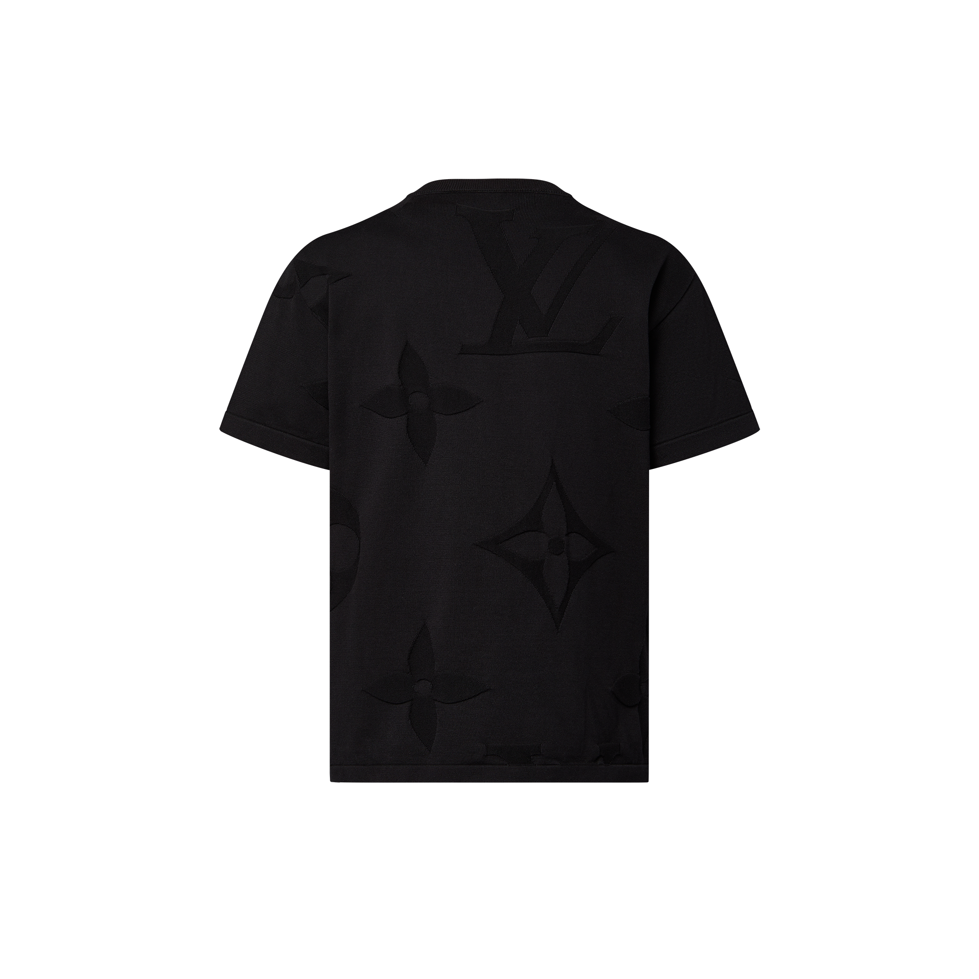  의류 니트 & 스웨트 셔츠 모노그램 쇼트 슬리브드 코튼 크루넥 | 루이비통 공식 온라인 스토어® (크게 보기)