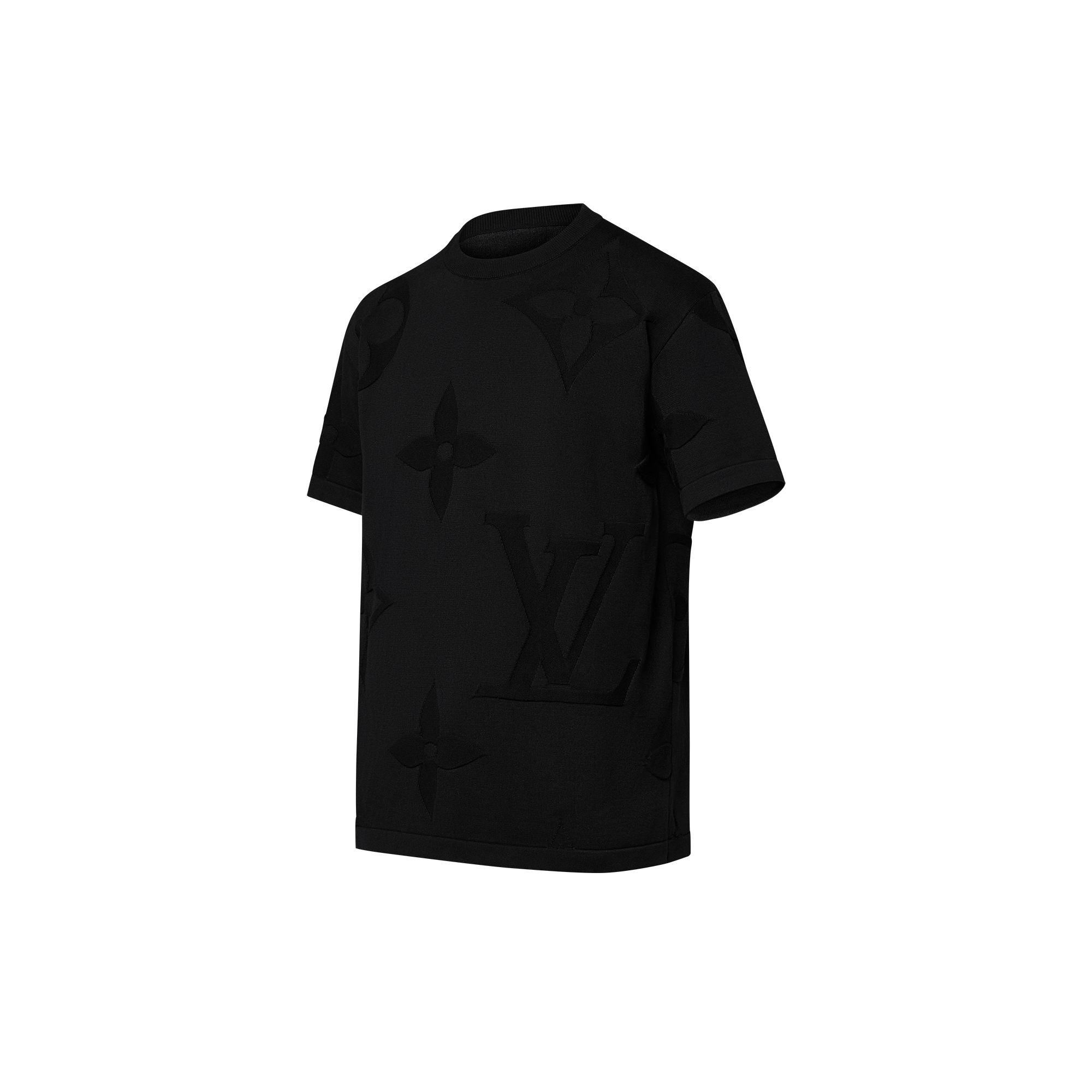  의류 니트 & 스웨트 셔츠 모노그램 쇼트 슬리브드 코튼 크루넥 | 루이비통 공식 온라인 스토어® (크게 보기)