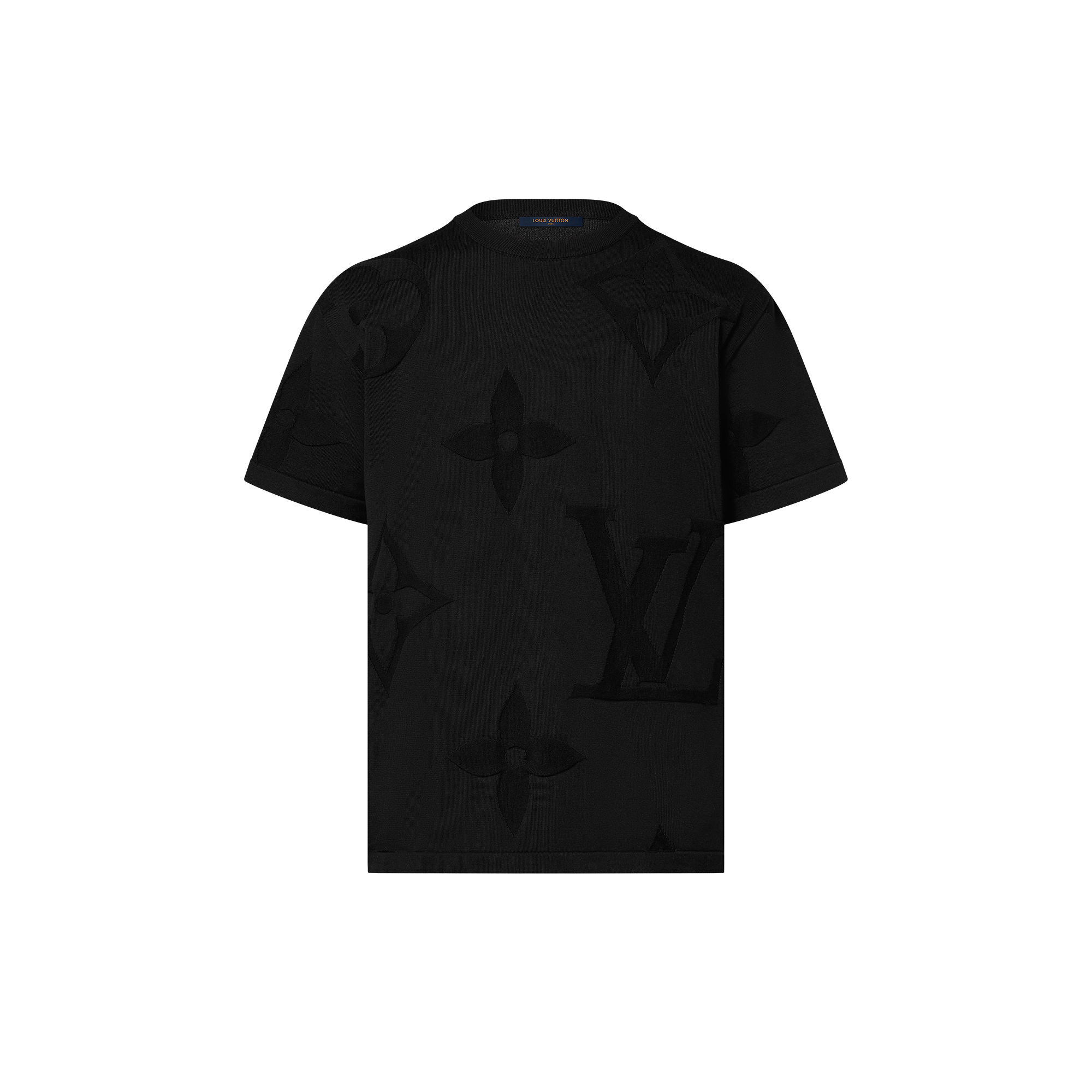  의류 니트 & 스웨트 셔츠 모노그램 쇼트 슬리브드 코튼 크루넥 | 루이비통 공식 온라인 스토어® (크게 보기)