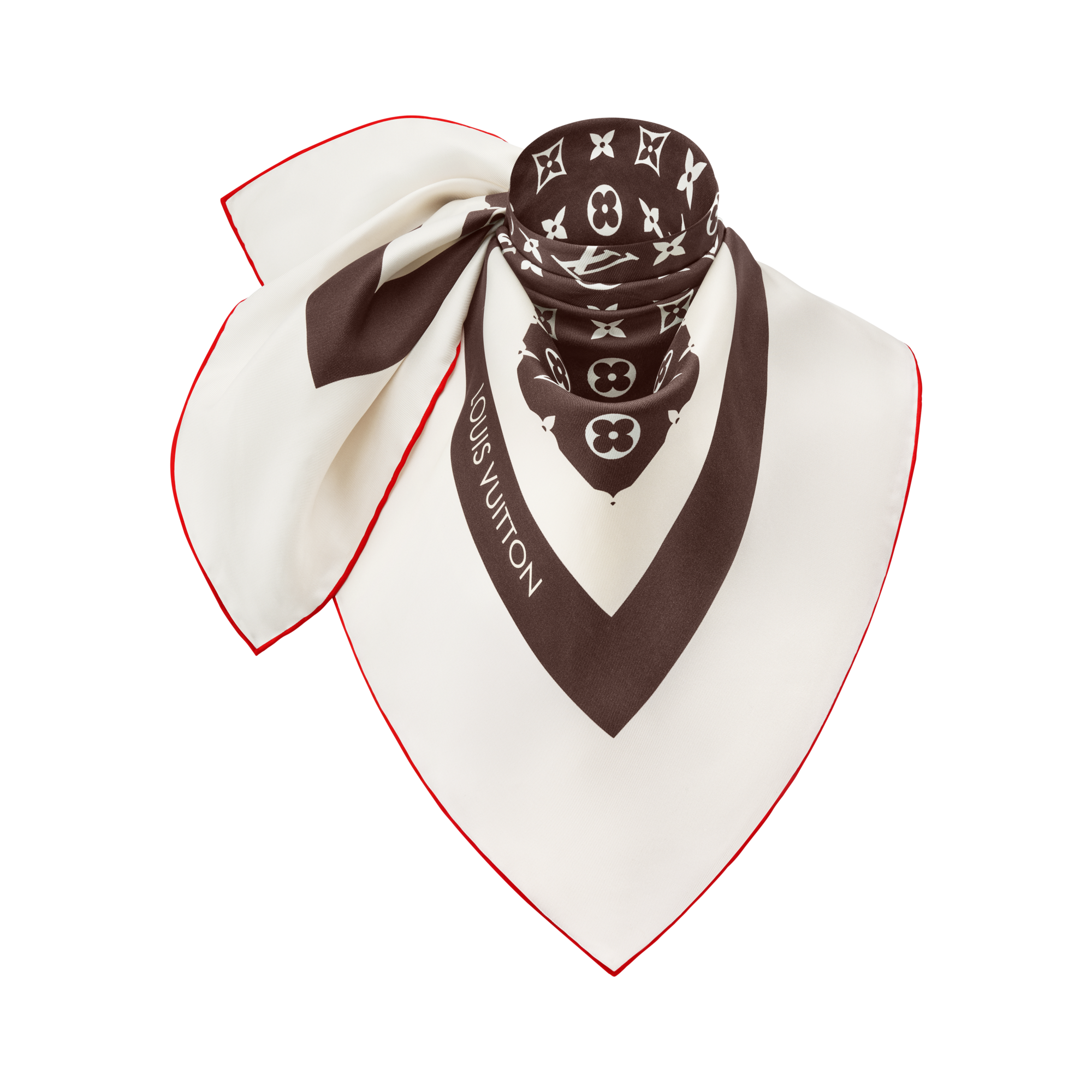 S00 액세서리 실크 스퀘어 & 방도 모노그램 실루엣 스퀘어 70 | 루이비통 공식 온라인 스토어® (크게 보기)