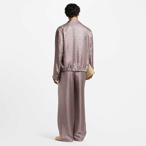 의류 아우터 & 코트 모노그램 실크 블루종 | 루이비통 공식 온라인 스토어® (크게 보기)