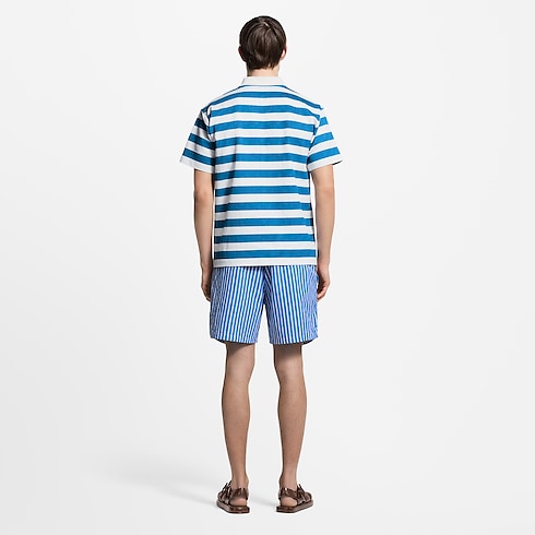 의류 티셔츠 & 폴로 모노그램 스트라이프드 폴로 셔츠 | 루이비통 공식 온라인 스토어® (크게 보기)