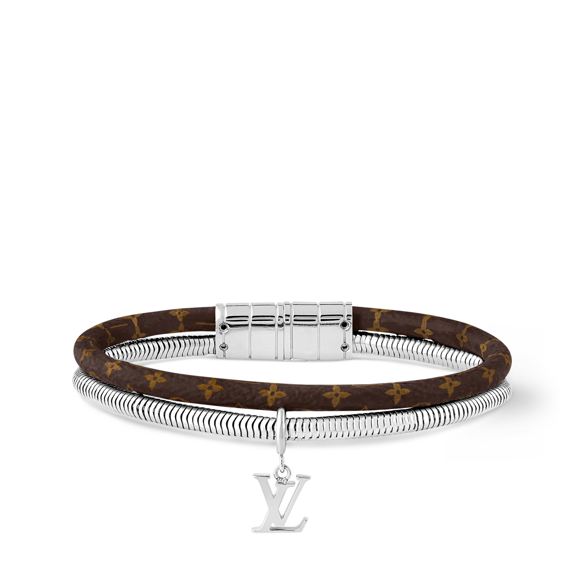 모노그램 이클립스 패션 주얼리 팔찌 모노그램 스월 (Monogram Swirl) 팔찌 | 루이비통 공식 온라인 스토어® (크게 보기)