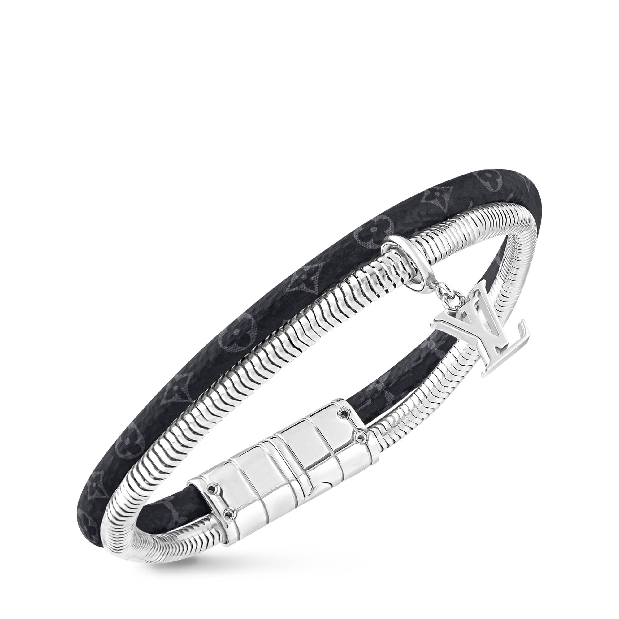 모노그램 이클립스 패션 주얼리 팔찌 모노그램 스월 (Monogram Swirl) 팔찌 | 루이비통 공식 온라인 스토어® (크게 보기)