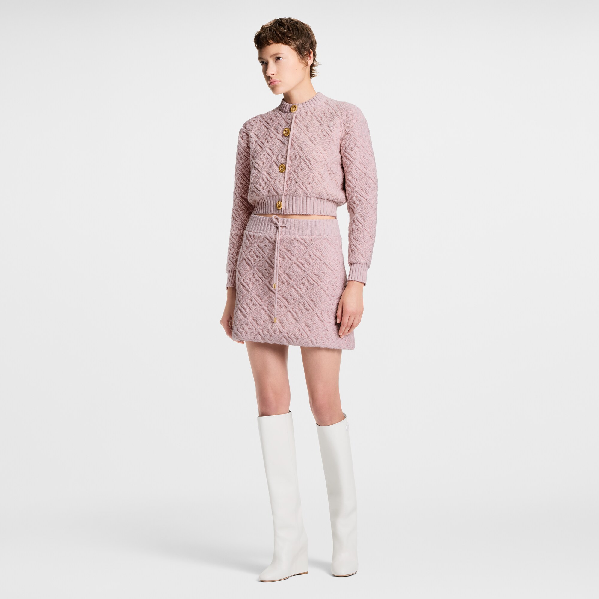  의류 니트웨어 모노그램 타월링 가디건 | 루이비통 공식 온라인 스토어® (크게 보기)