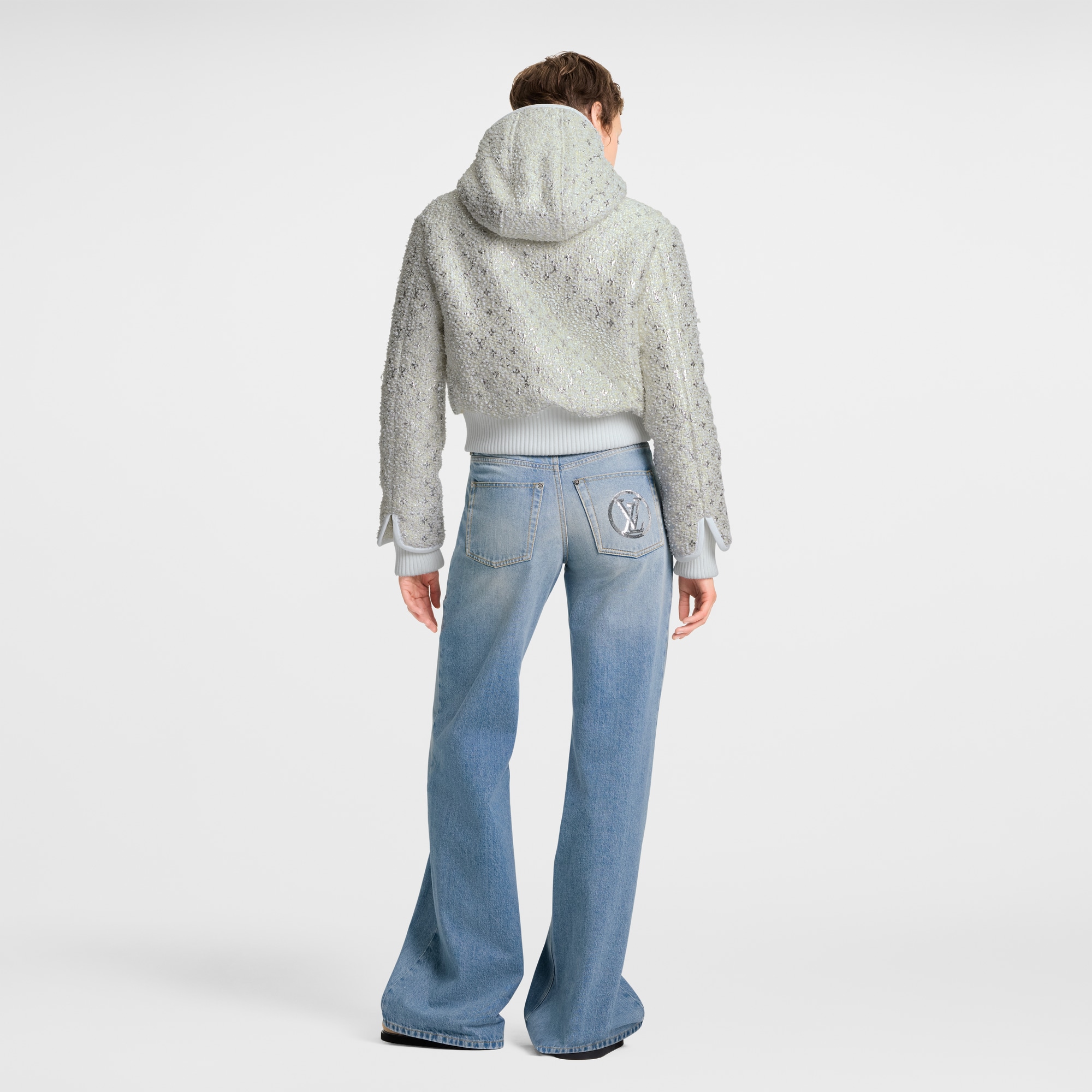  의류 코트 & 재킷 모노그램 트위드 크롭드 재킷 | 루이비통 공식 온라인 스토어® (크게 보기)