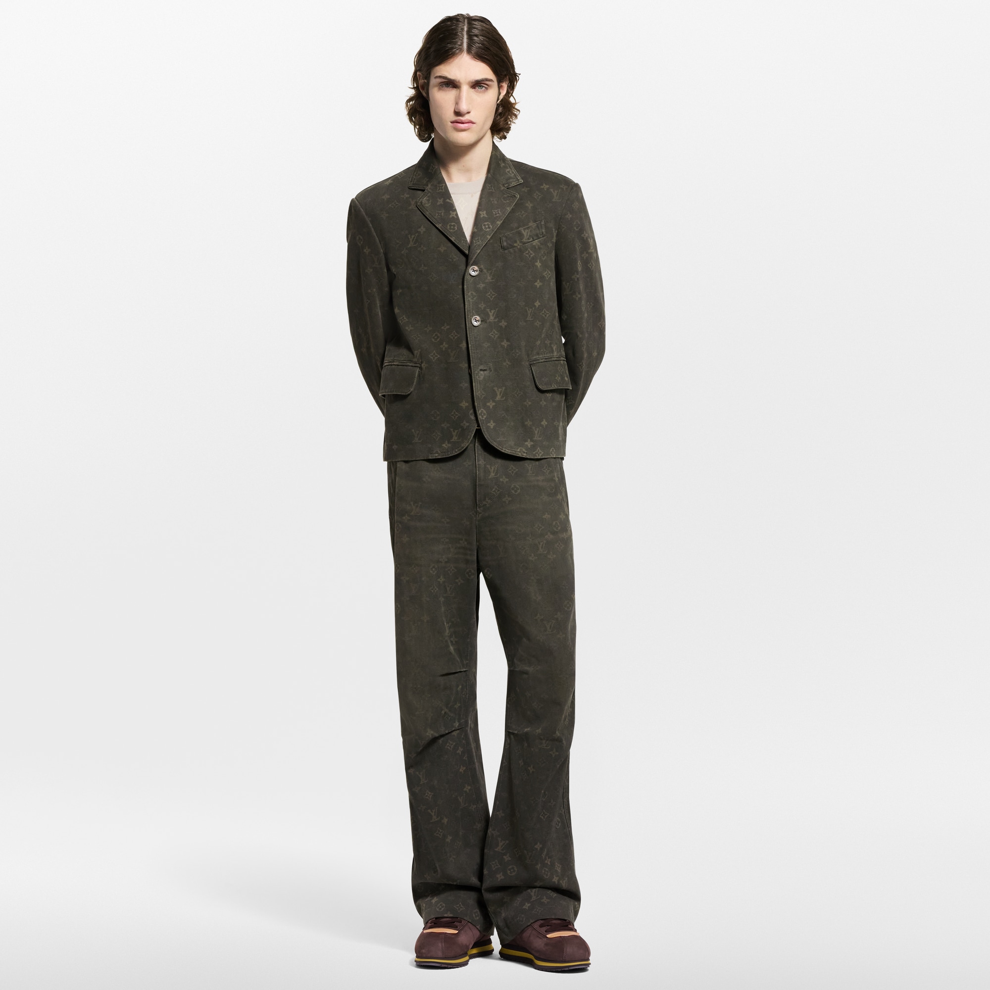  의류 아우터 & 코트 모노그램 왁스드 데님 재킷 | 루이비통 공식 온라인 스토어® (크게 보기)