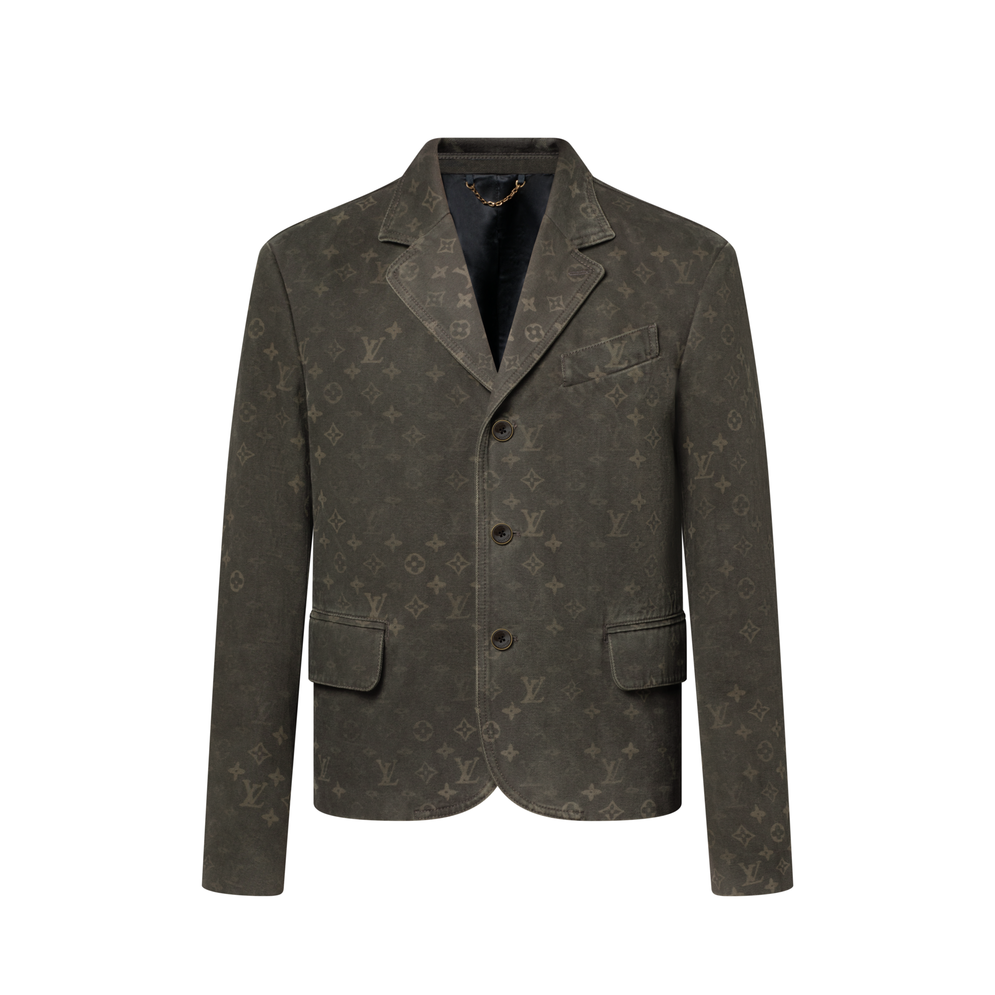  의류 아우터 & 코트 모노그램 왁스드 데님 재킷 | 루이비통 공식 온라인 스토어® (크게 보기)