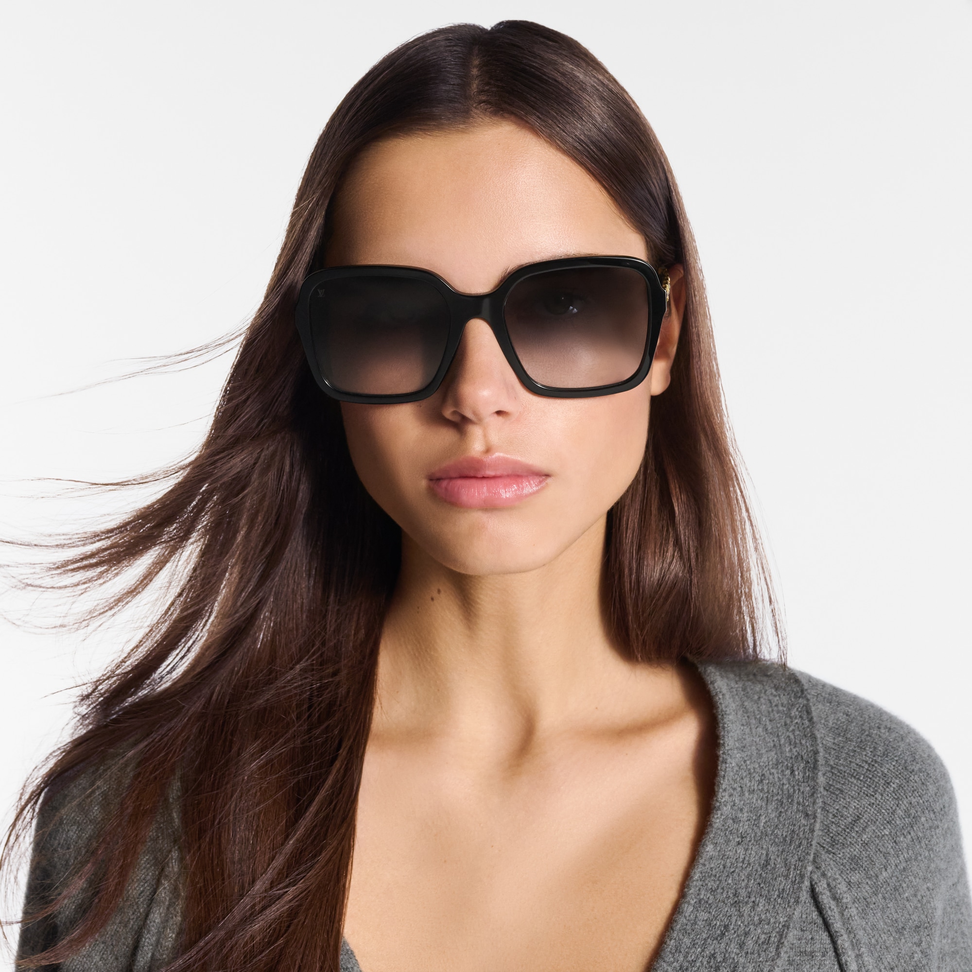 S00 액세서리 선글라스 마이 LV 체인 브레이디드 맥시 스퀘어 선글라스 | 루이비통 공식 온라인 스토어® (크게 보기)