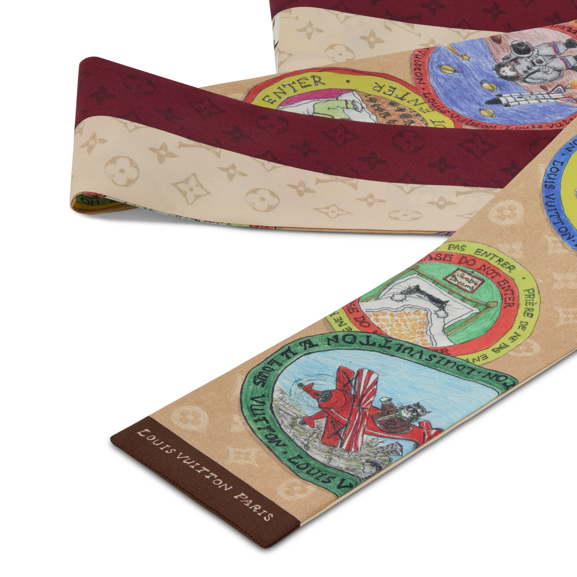 S00 액세서리 실크 스퀘어 & 방도 마이 LV 트렁크 방도 | 루이비통 공식 온라인 스토어® (크게 보기)