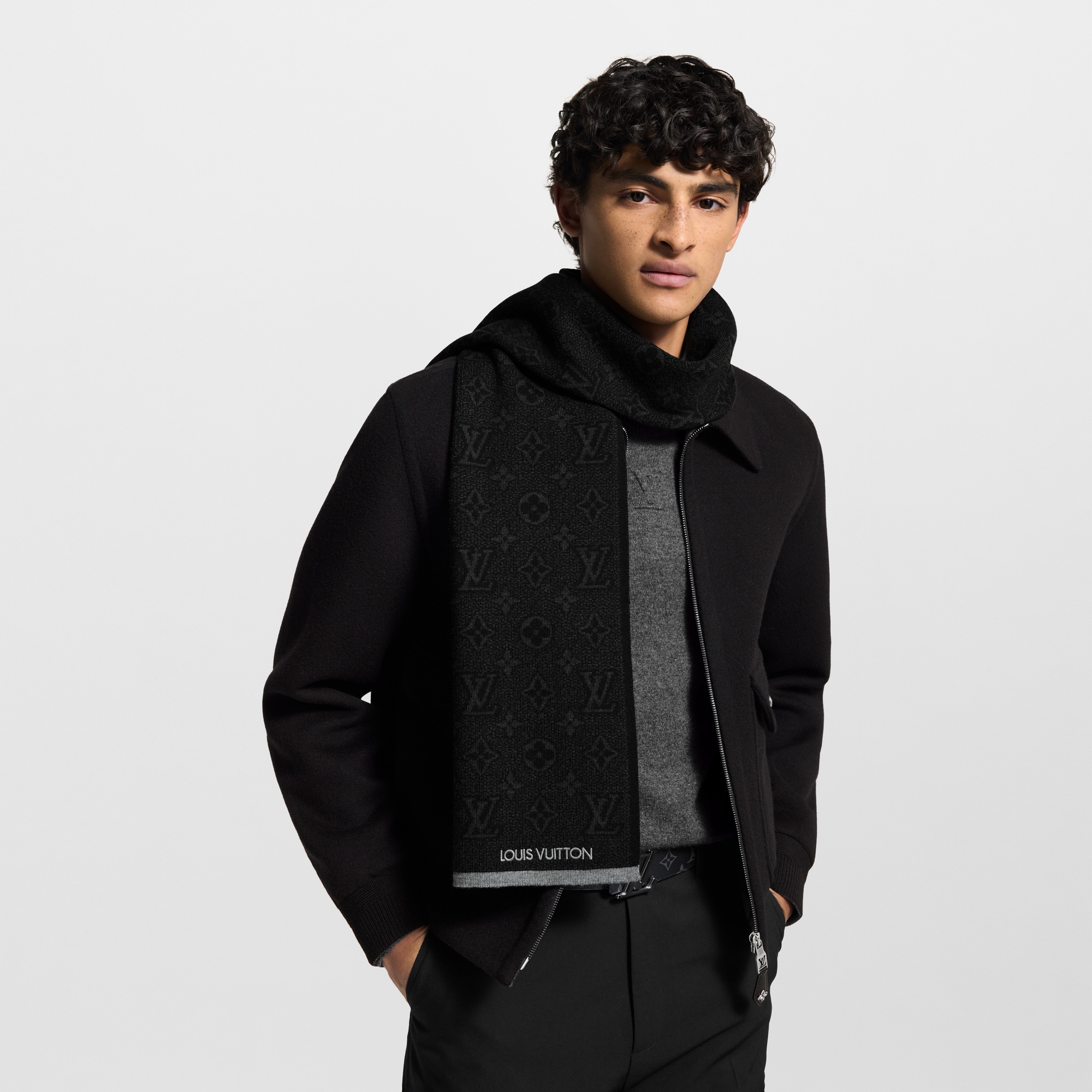 S00 액세서리 스카프 마이 모노그램 이클립스 스카프 | 루이비통 공식 온라인 스토어® (크게 보기)