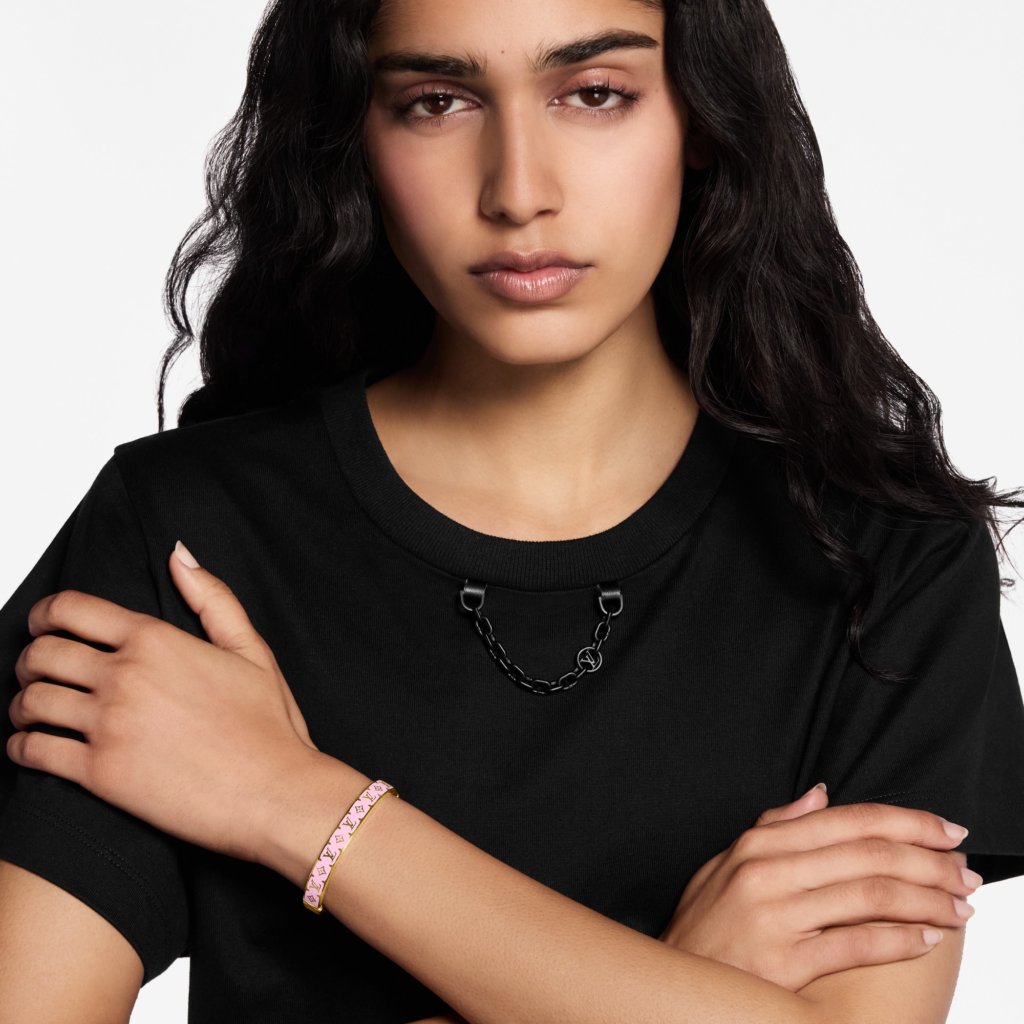 S00 패션 주얼리 팔찌 나노그램 에나멜 팔찌 | 루이비통 공식 온라인 스토어® (크게 보기)