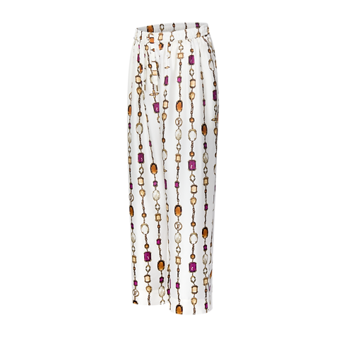 의류 바지 네크리스 프린트 파자마 팬츠 | 루이비통 공식 온라인 스토어® (크게 보기)